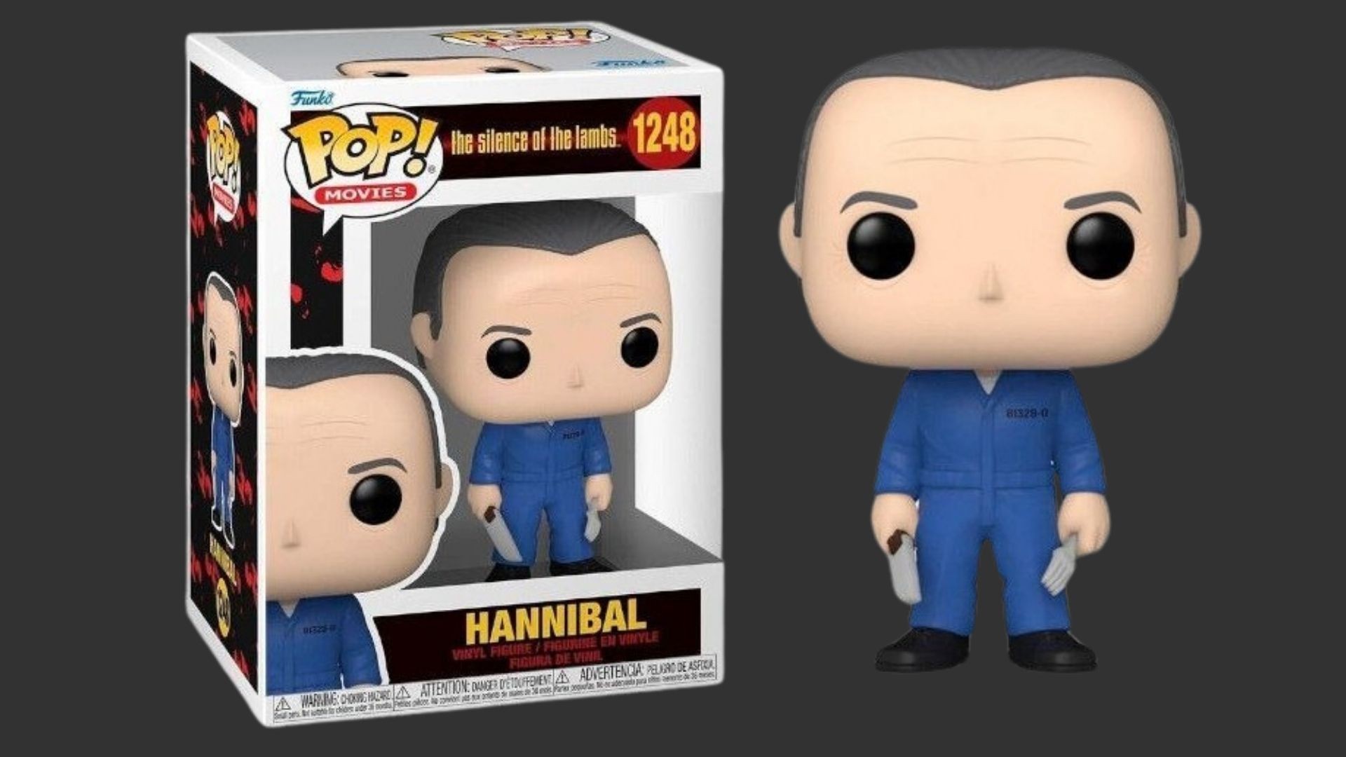 בובת פופ חניבעל לקטר – Hannibal Lecter Blue Jumpsuit #1248, The Silence of the Lambs בובת פופ חניבעל לקטר – Hannibal Lecter Blue Jumpsuit #1248, The Silence of the Lambs