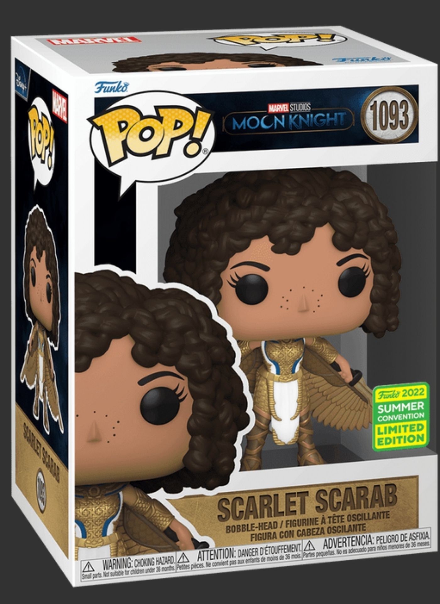 בובת פופ סקרלט סקראב – Scarlet Scarab #1093 Summer Convention 2022 Limited Edition, Marvel Moon Knight בובת פופ סקרלט סקראב – Scarlet Scarab #1093 Summer Convention 2022 Limited Edition, Marvel Moon Knight