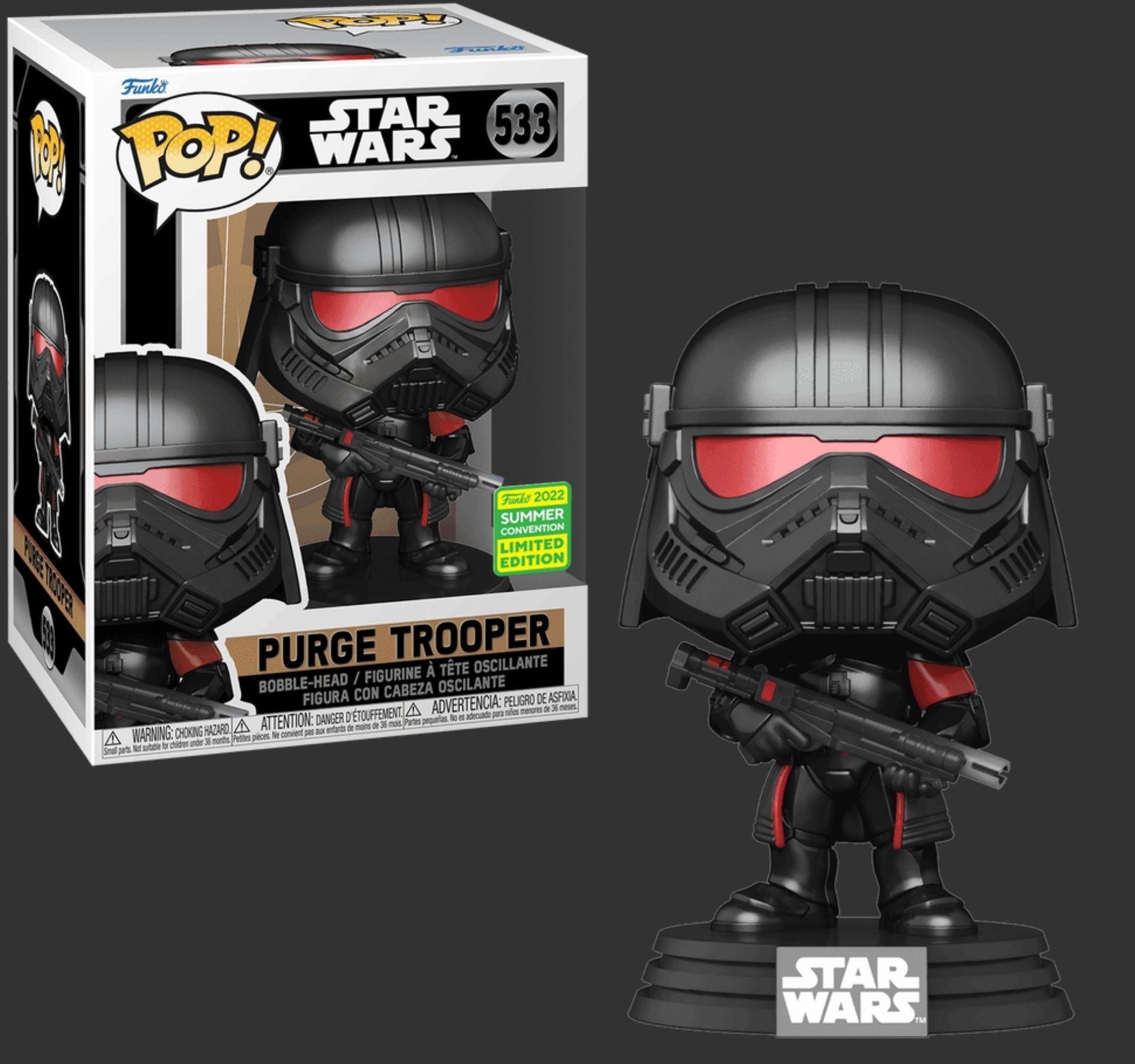 בובת פופ פורג׳ טרופר – Purge Trooper #533 Summer Convention 2022 Limited Edition, Star Wars בובת פופ פורג׳ טרופר – Purge Trooper #533 Summer Convention 2022 Limited Edition, Star Wars