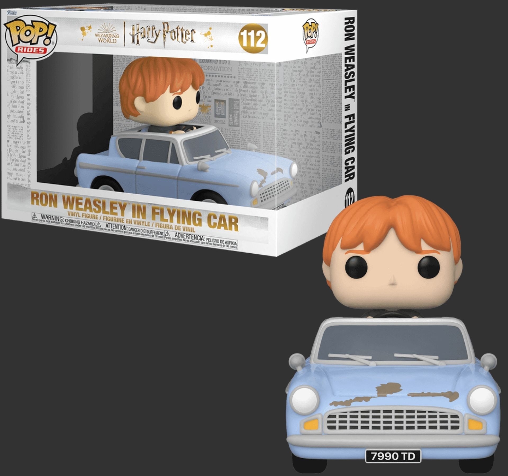 Funko Pop Rides Harry Potter Wizarding World Ron Weasley in Flying car 112