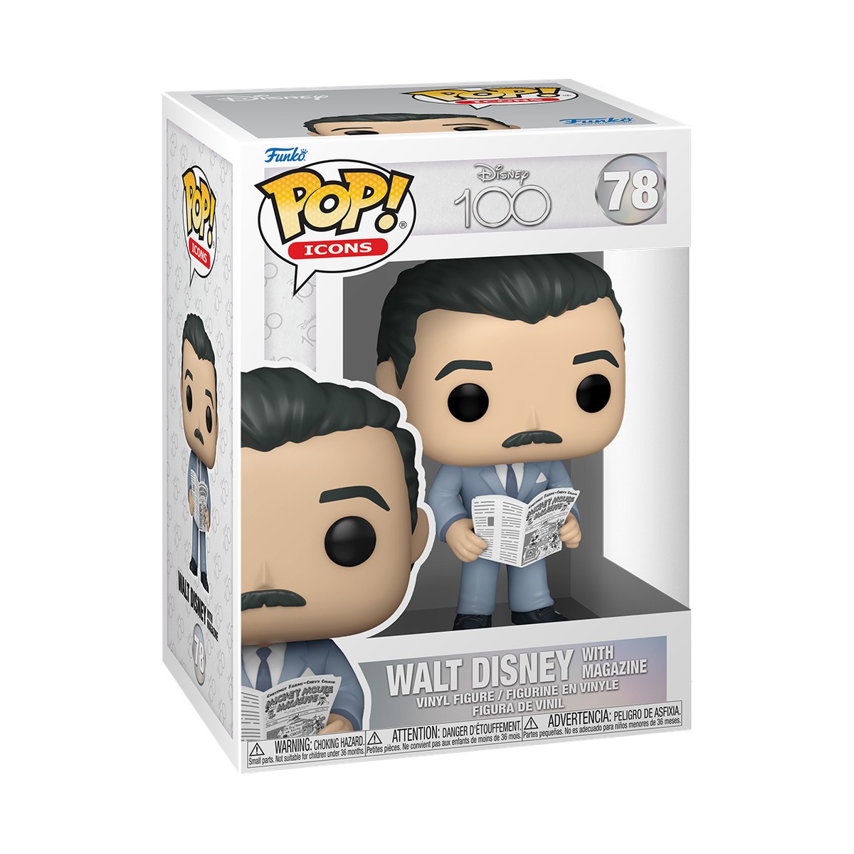 ���� ��� - Disney 100 - Walt Disney With Magazine #78
