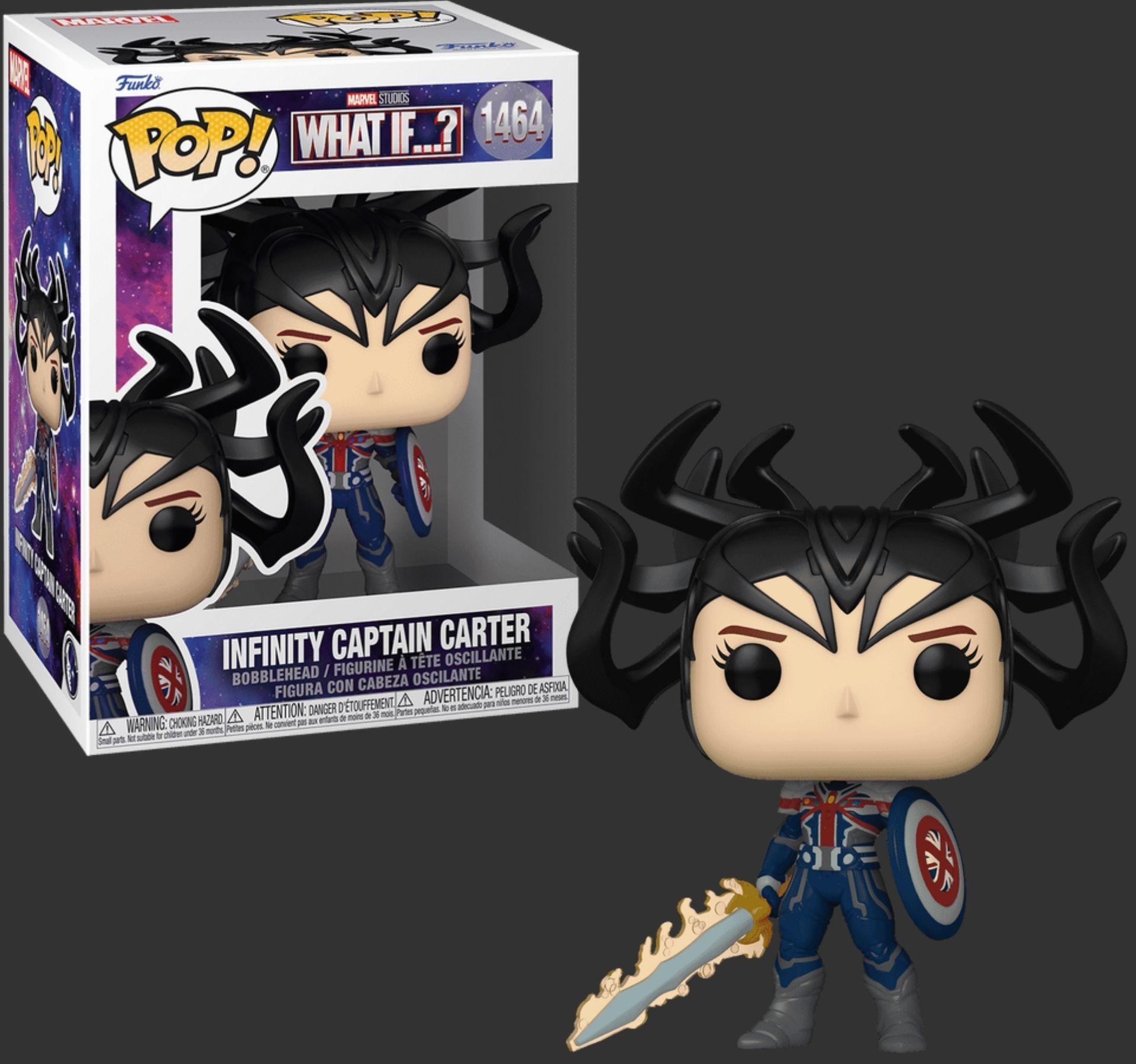 Funko Pop Marvel What If Infinity Captain Carter 1464