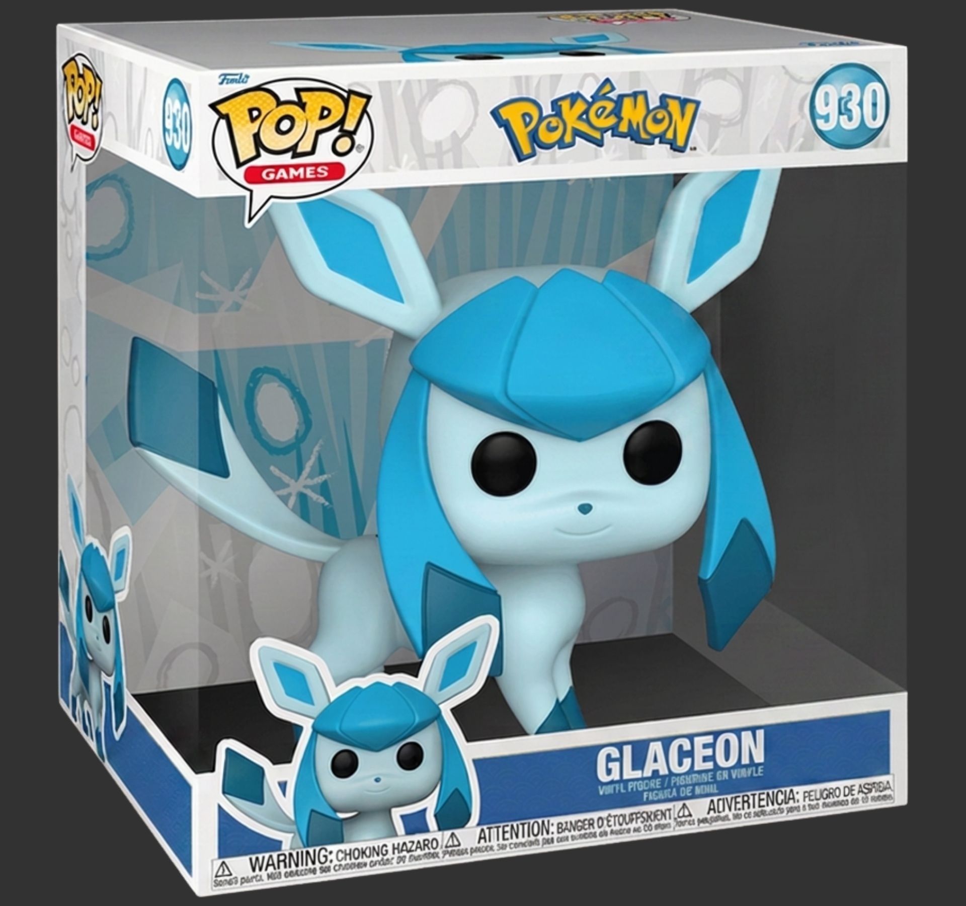 בובת פופ 10 אינץ׳ גלסיאון – Glaceon #930, Pokemon בובת פופ 10 אינץ׳ גלסיאון – Glaceon #930, Pokemon