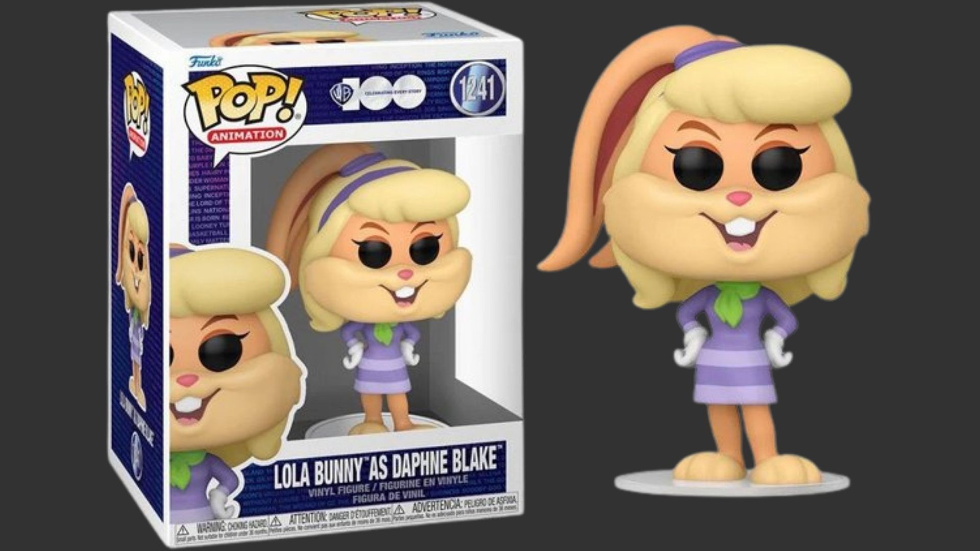 בובת פופ - WB Celebrating Every Story 100 - Lola Bunny as Daphne Blake #1241 בובת פופ - WB Celebrating Every Story 100 - Lola Bunny as Daphne Blake #1241