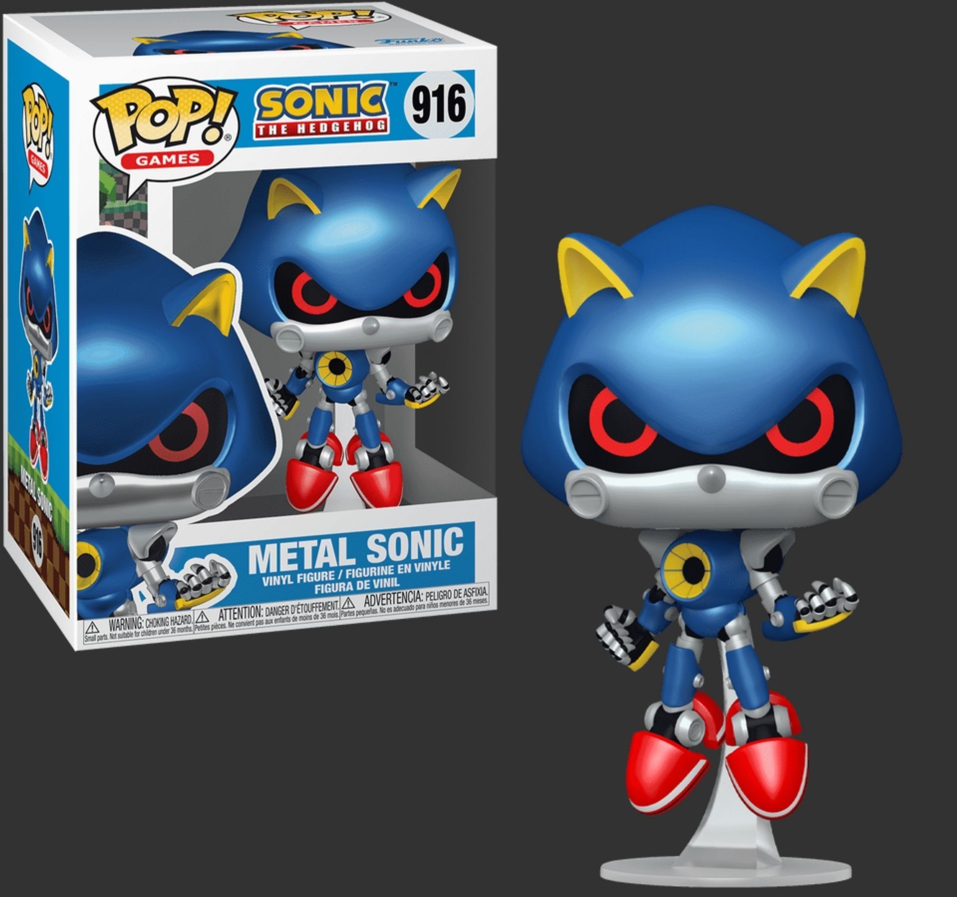 בובת פופ מטאל סוניק – Metal Sonic #916, Sonic the Hedgehog בובת פופ מטאל סוניק – Metal Sonic #916, Sonic the Hedgehog