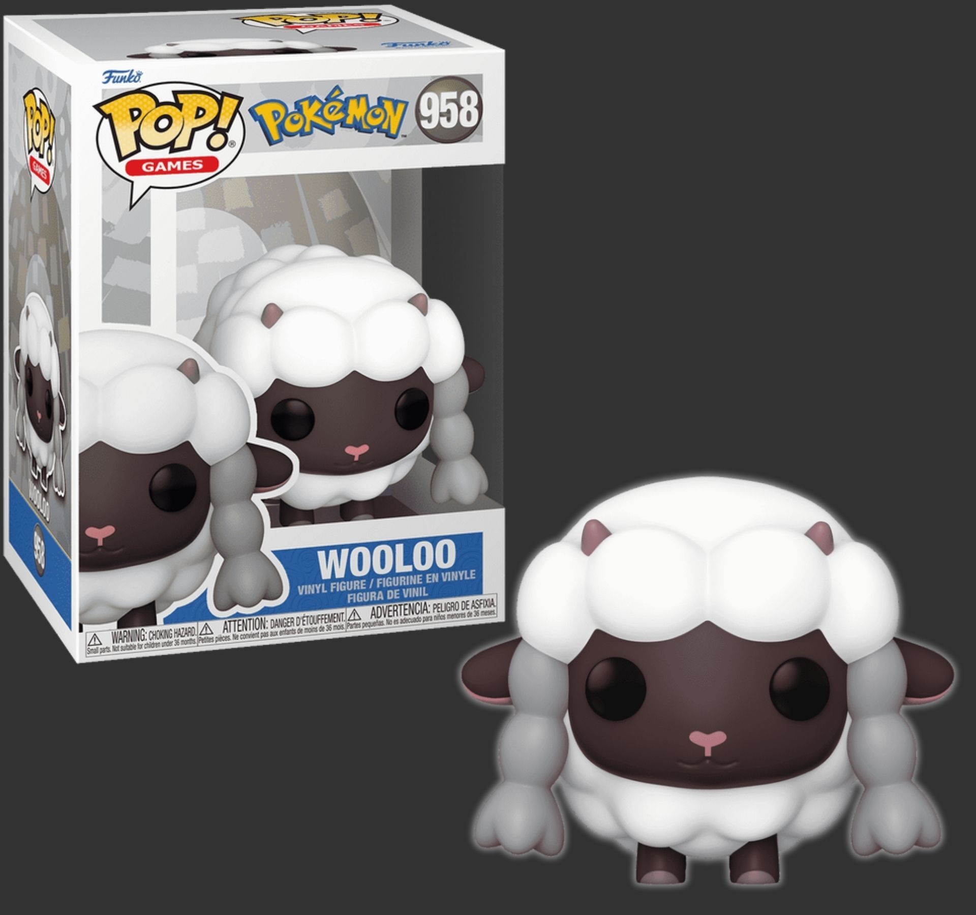 בובת פופ וולו – Wooloo #958, Pokemon בובת פופ וולו – Wooloo #958, Pokemon