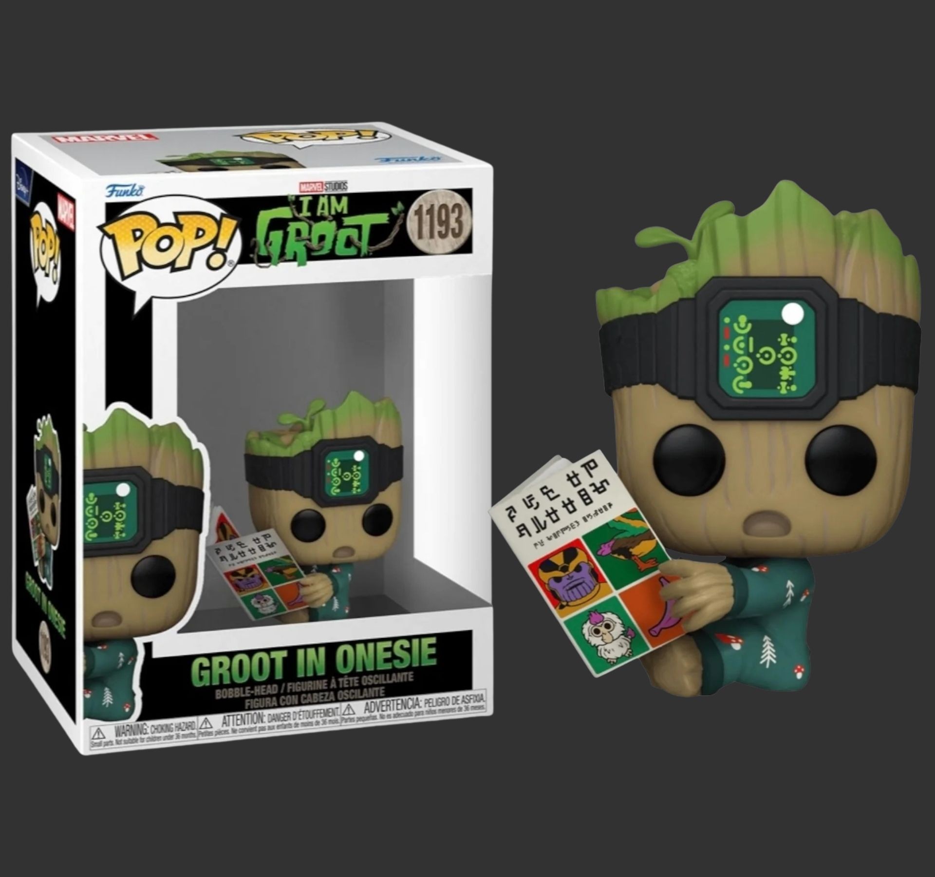 Funko Pop Marvel I am Groot Groot in Onesie 1193 Funko Pop Marvel I am Groot Groot in Onesie 1193