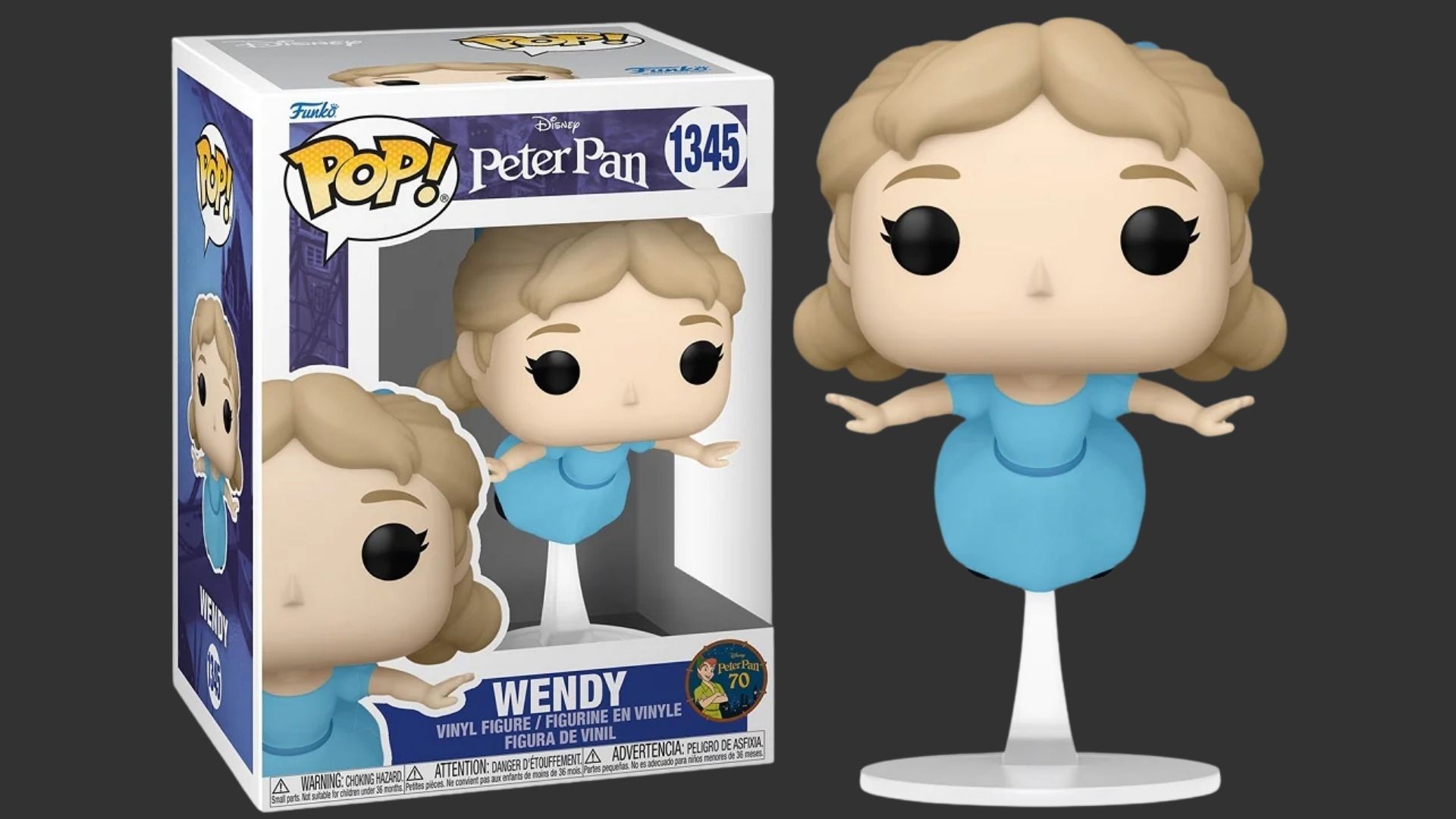 בובת פופ - Disney Peter Pan 70th Anniversary - Wendy #1345 בובת פופ - Disney Peter Pan 70th Anniversary - Wendy #1345