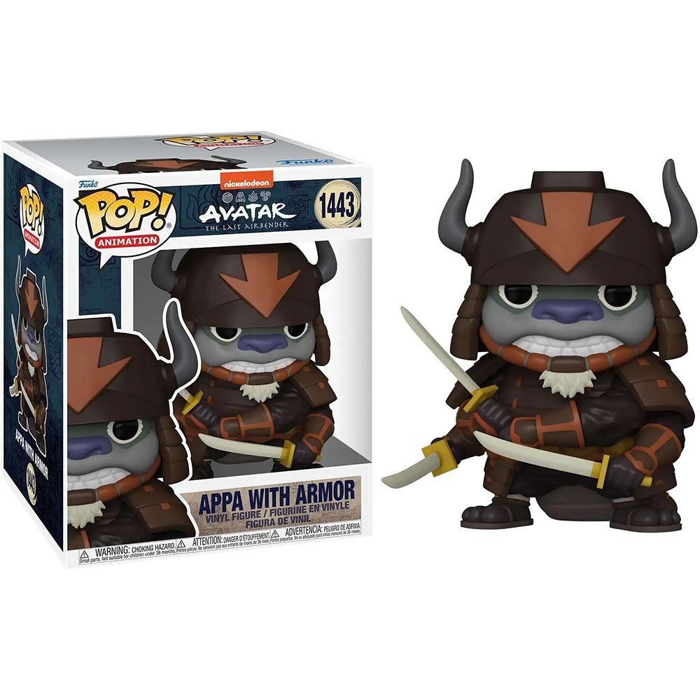 בובת פופ 6 אינץ' - Avatar Appa With Armor 1443 בובת פופ 6 אינץ' - Avatar Appa With Armor 1443