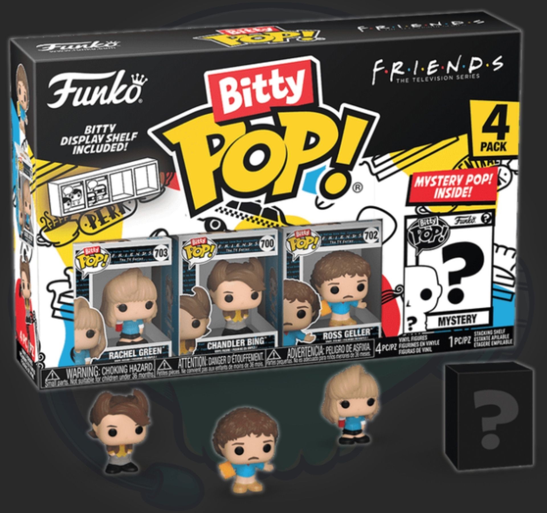 בובת פופ ביטי חברים מארז 4 – Bitty Pop Friends 4-Pack (Rachel Green) בובת פופ ביטי חברים מארז 4 – Bitty Pop Friends 4-Pack (Rachel Green)