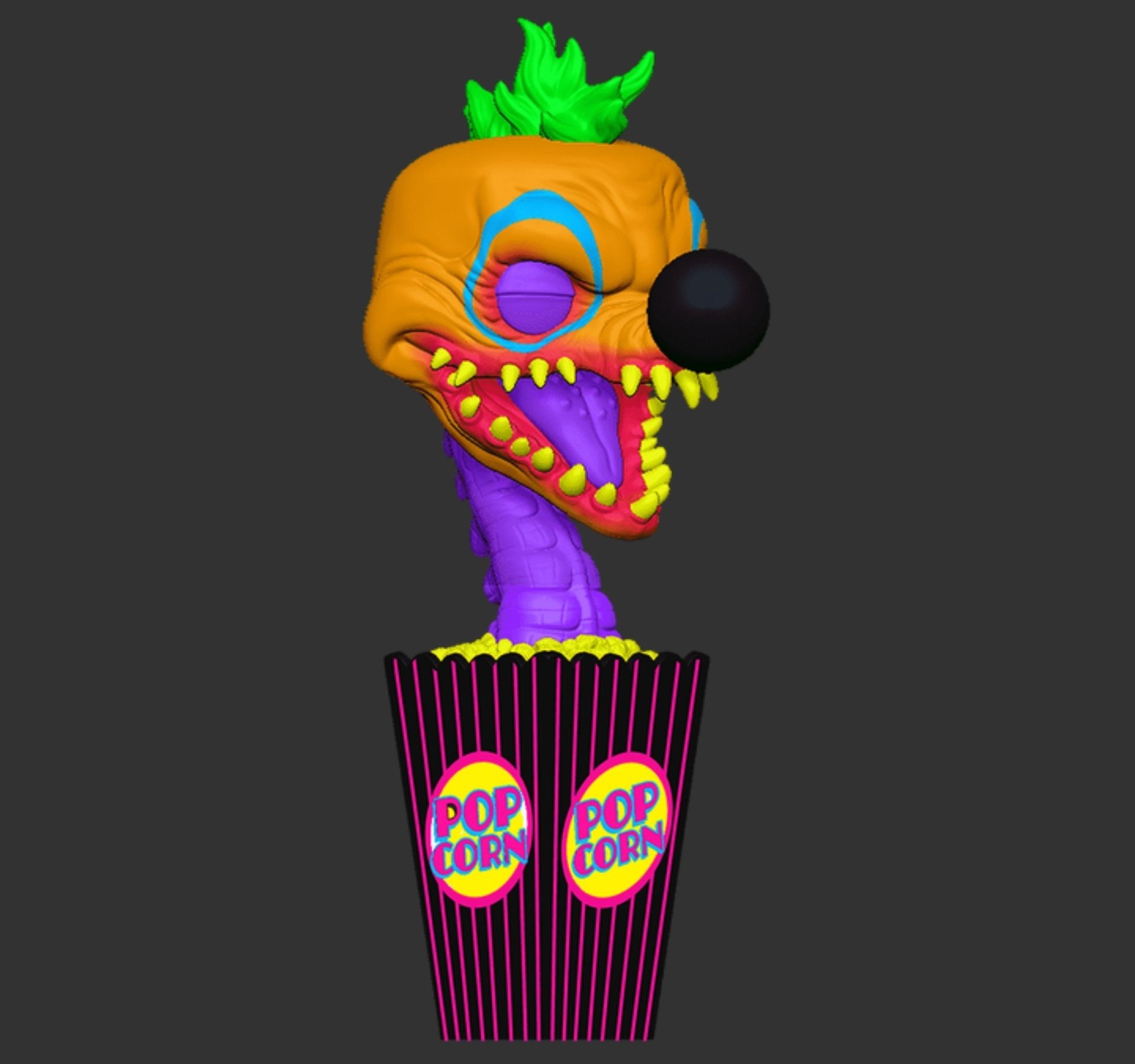 Funko Pop Killer Klowns From outer space Baby Klown 1422 SE Black Light