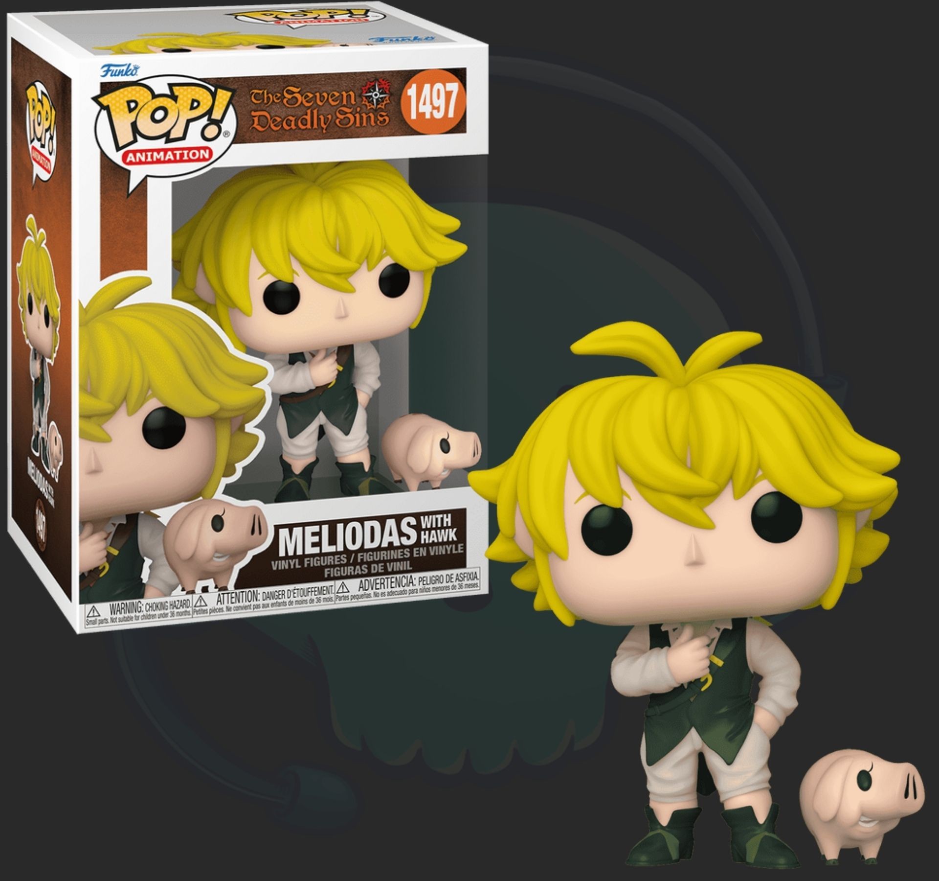 Funko Pop The Seven Deadly Sins Meliodas with Hawk 1497