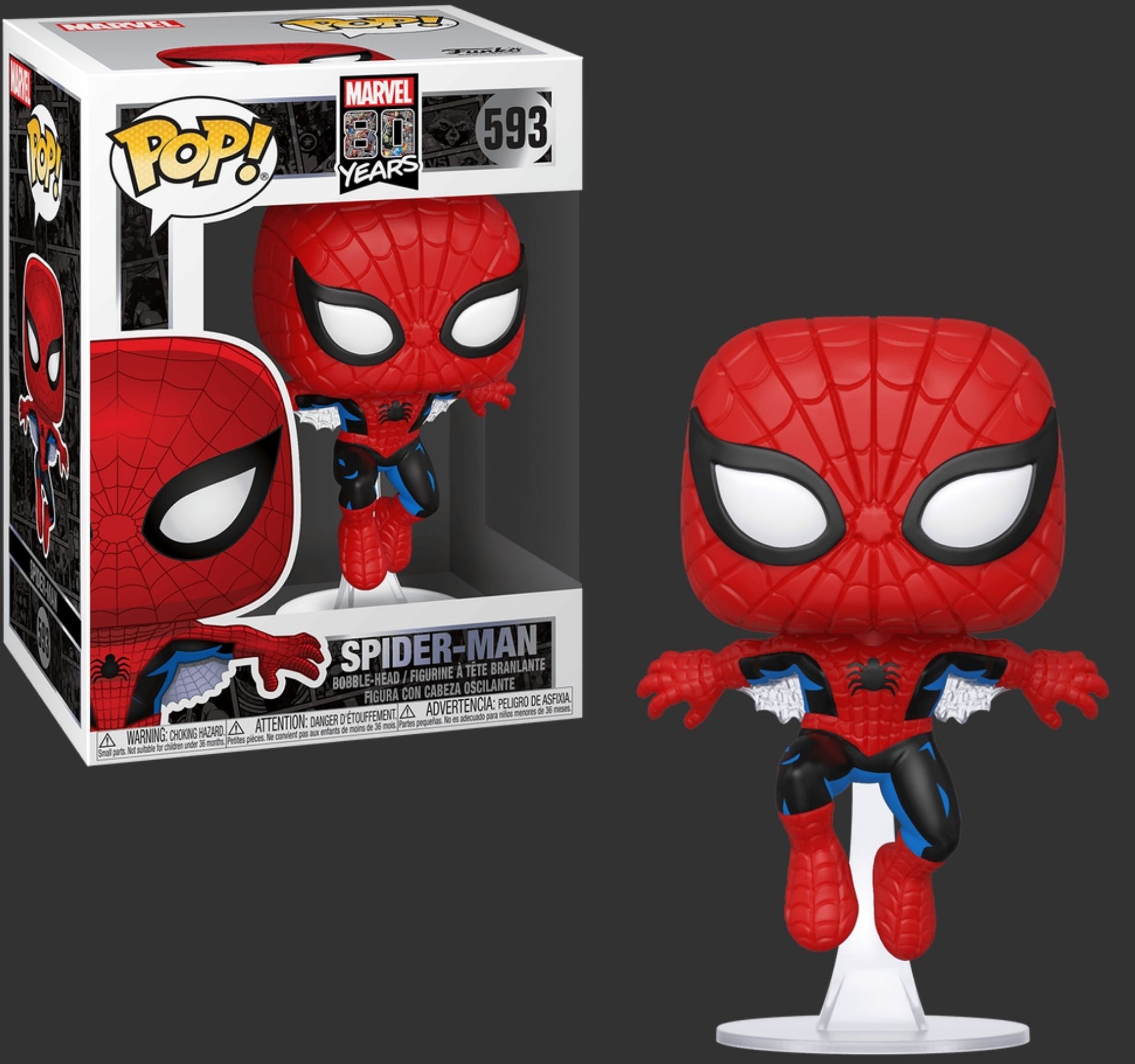 Funko Pop Marvel 80th Spider Man 593 SE