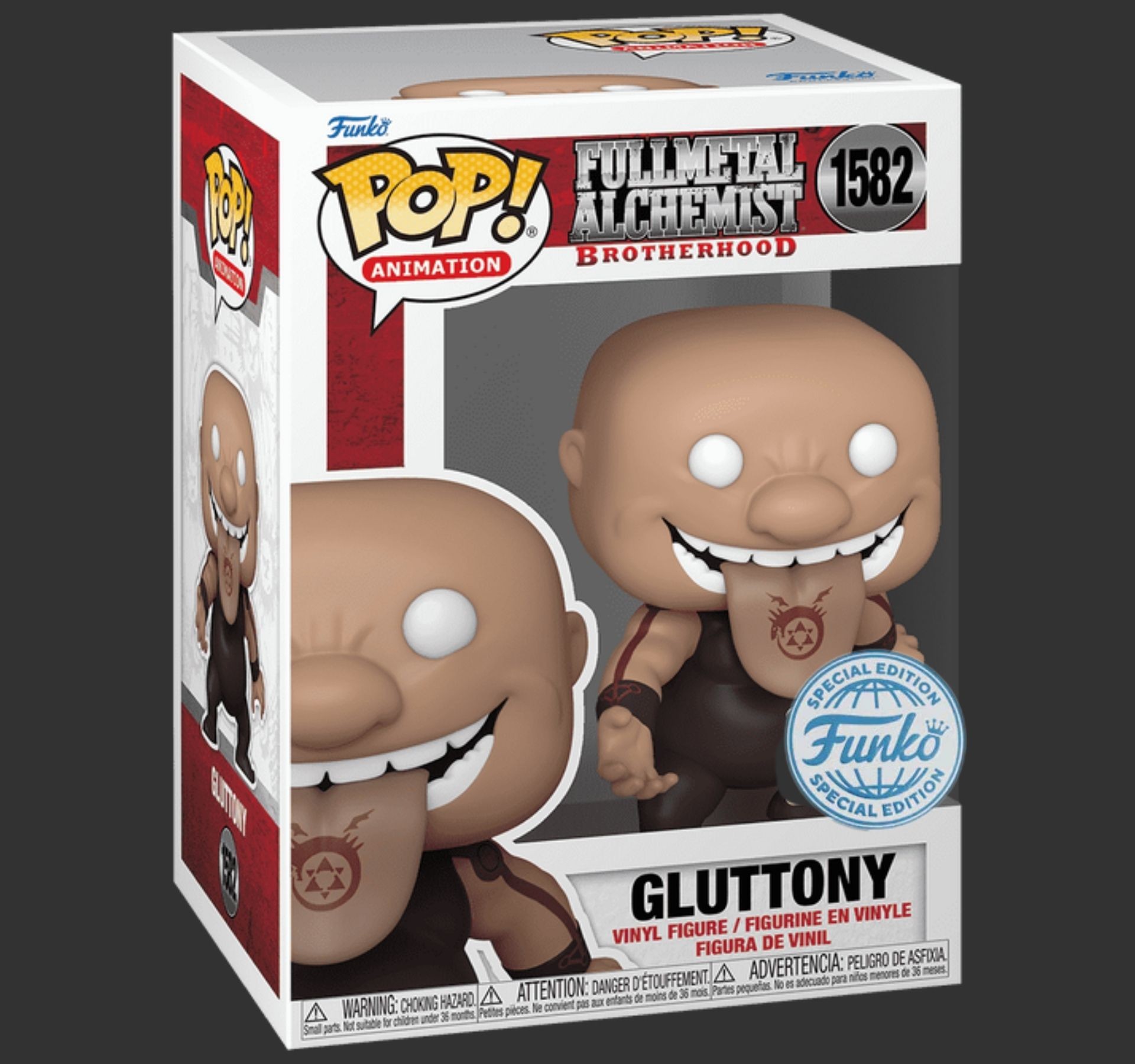 Funko Pop Full Metal Alchemist Brotherhood Gluttony 1582 SE