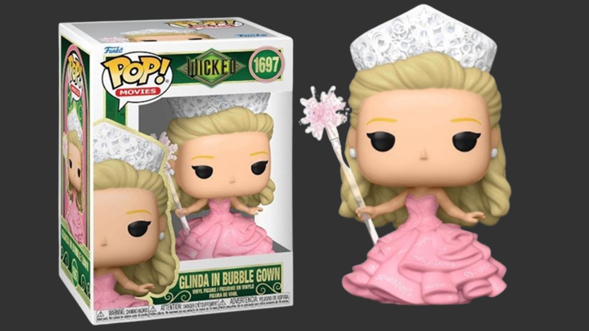 בובת פופ גלינדה בשמלת בועה – Glinda in Bubble Gown #1697, Wicked בובת פופ גלינדה בשמלת בועה – Glinda in Bubble Gown #1697, Wicked