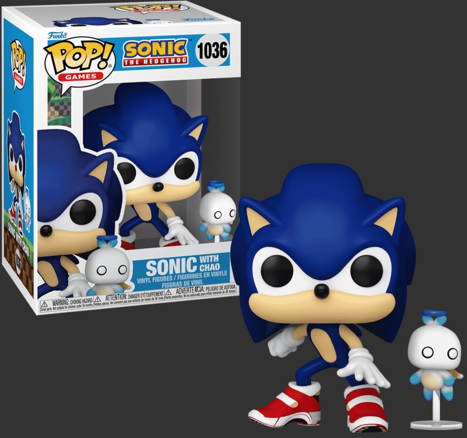 בובת פופ סוניק וצ’או – Sonic with Chao #1036, Sonic the Hedgehog בובת פופ סוניק וצ’או – Sonic with Chao #1036, Sonic the Hedgehog