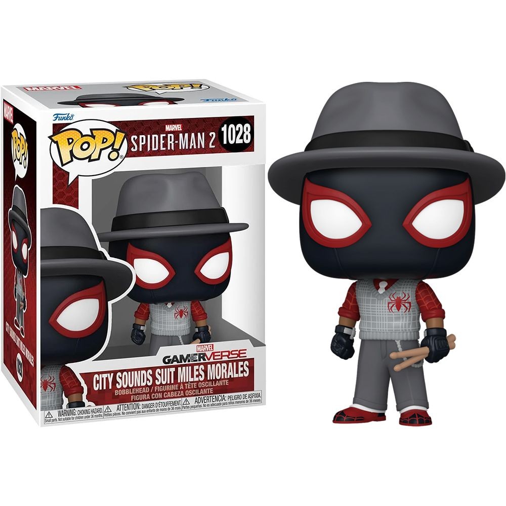בובת פופ - Marvel Spider-man 2 City sounds suit miles morales #1028 בובת פופ - Marvel Spider-man 2 City sounds suit miles morales #1028