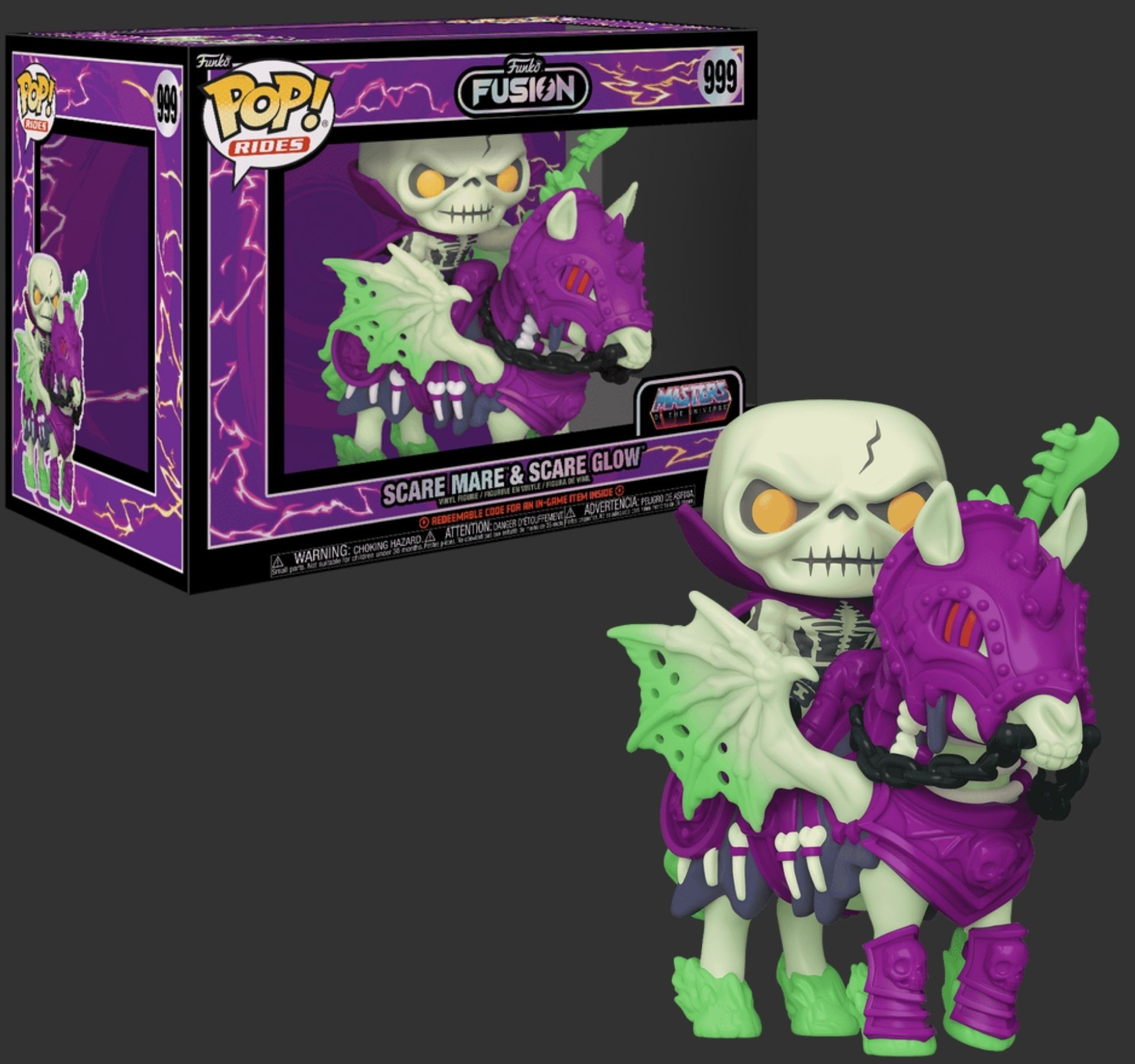 Funko Pop Funko Fusion Master of the Universe Scare Mare And Scare Glow 999 Rides