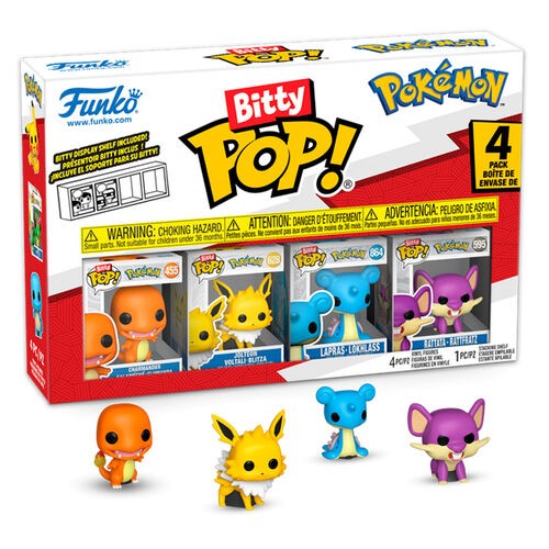 בובות פופ ביטי פוקימון מארז 4 - Bitty Pop Pokemon 4 Pack V2 בובות פופ ביטי פוקימון מארז 4 - Bitty Pop Pokemon 4 Pack V2