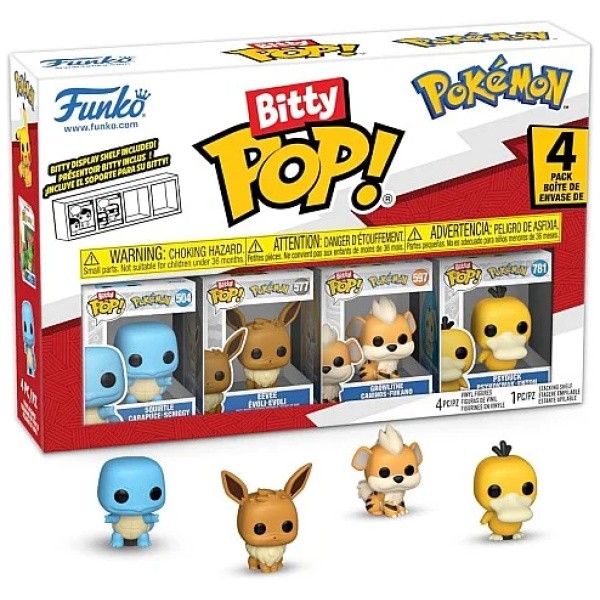 ����� ��� ���� ������� ���� 4 - Bitty Pop Pokemon 4 Pack