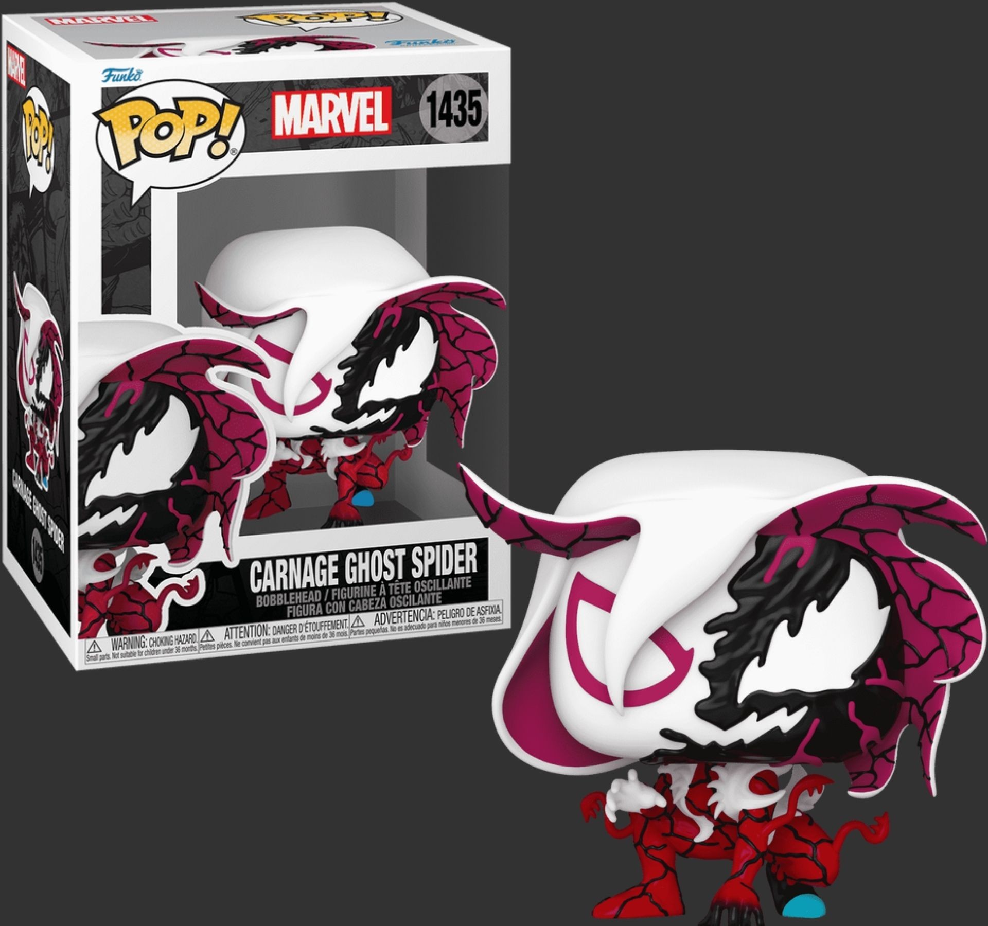 Funko Pop Marvel Carnage ghost spider 1435