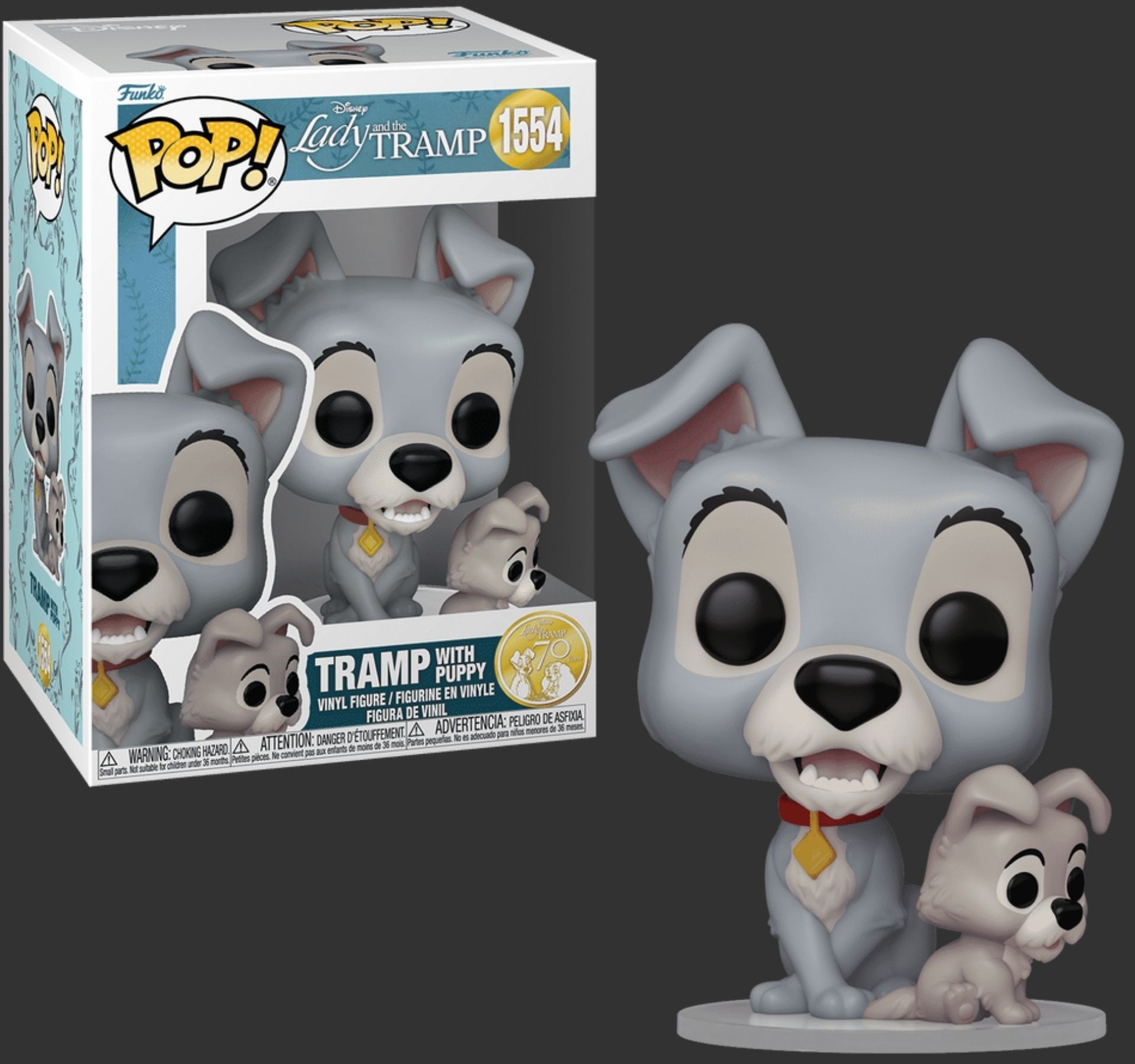 Funko Pop Disney Tramp with Puppy 1554