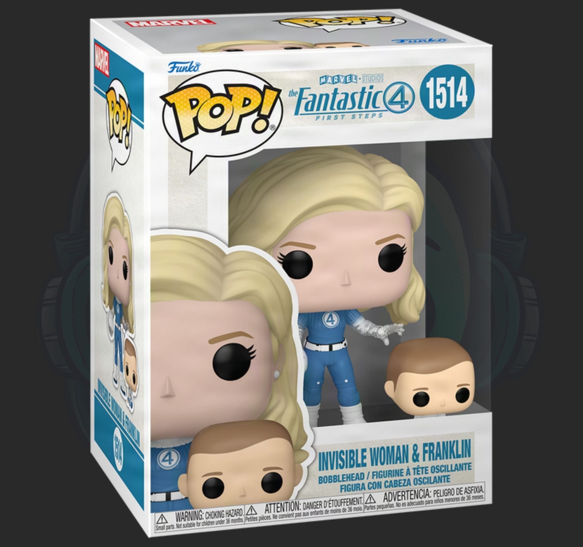 Funko Pop Fantastic 4 Invisible Woman And Franklin First Steps 1514