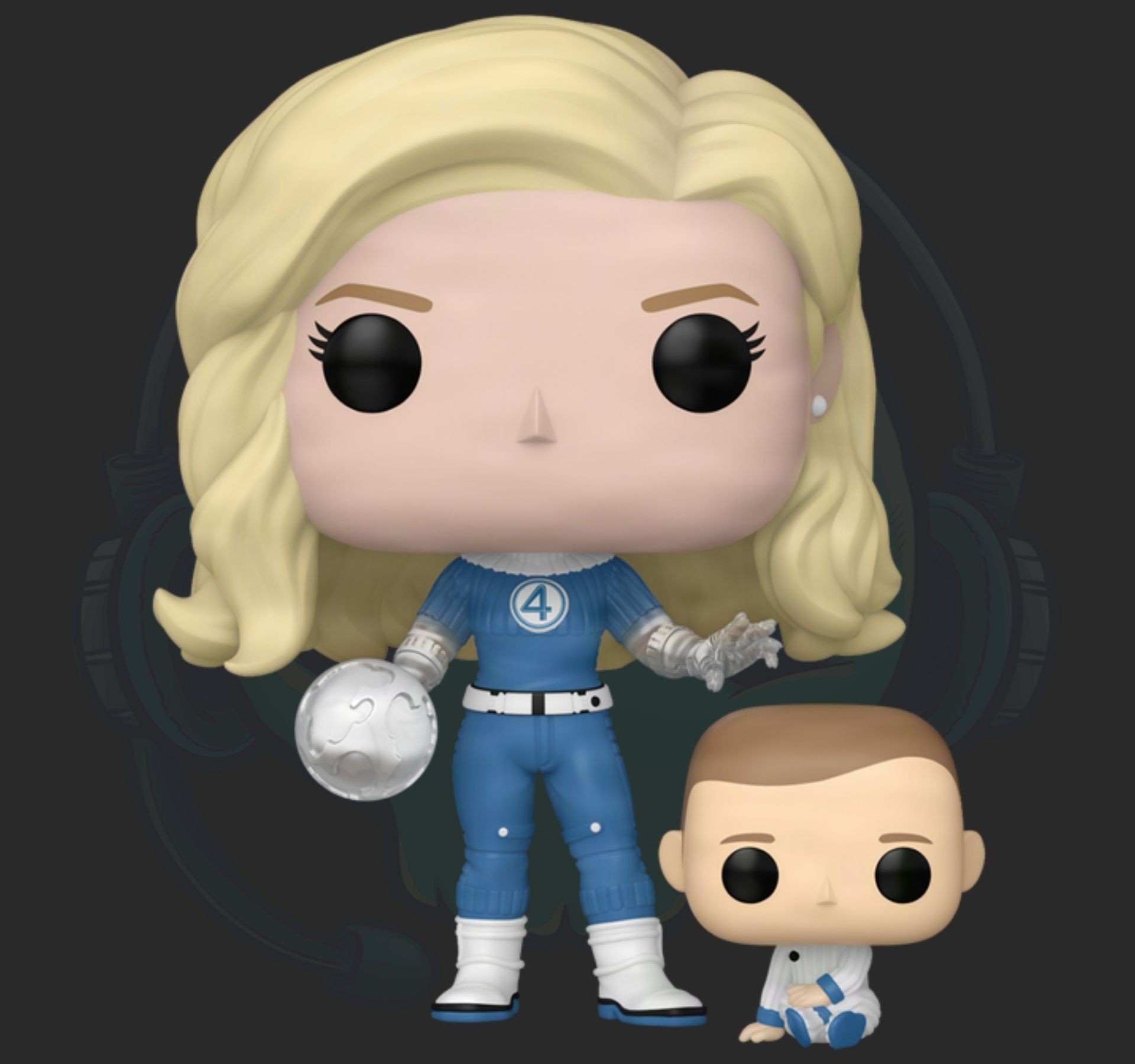 Funko Pop Fantastic 4 Invisible Woman And Franklin First Steps 1514
