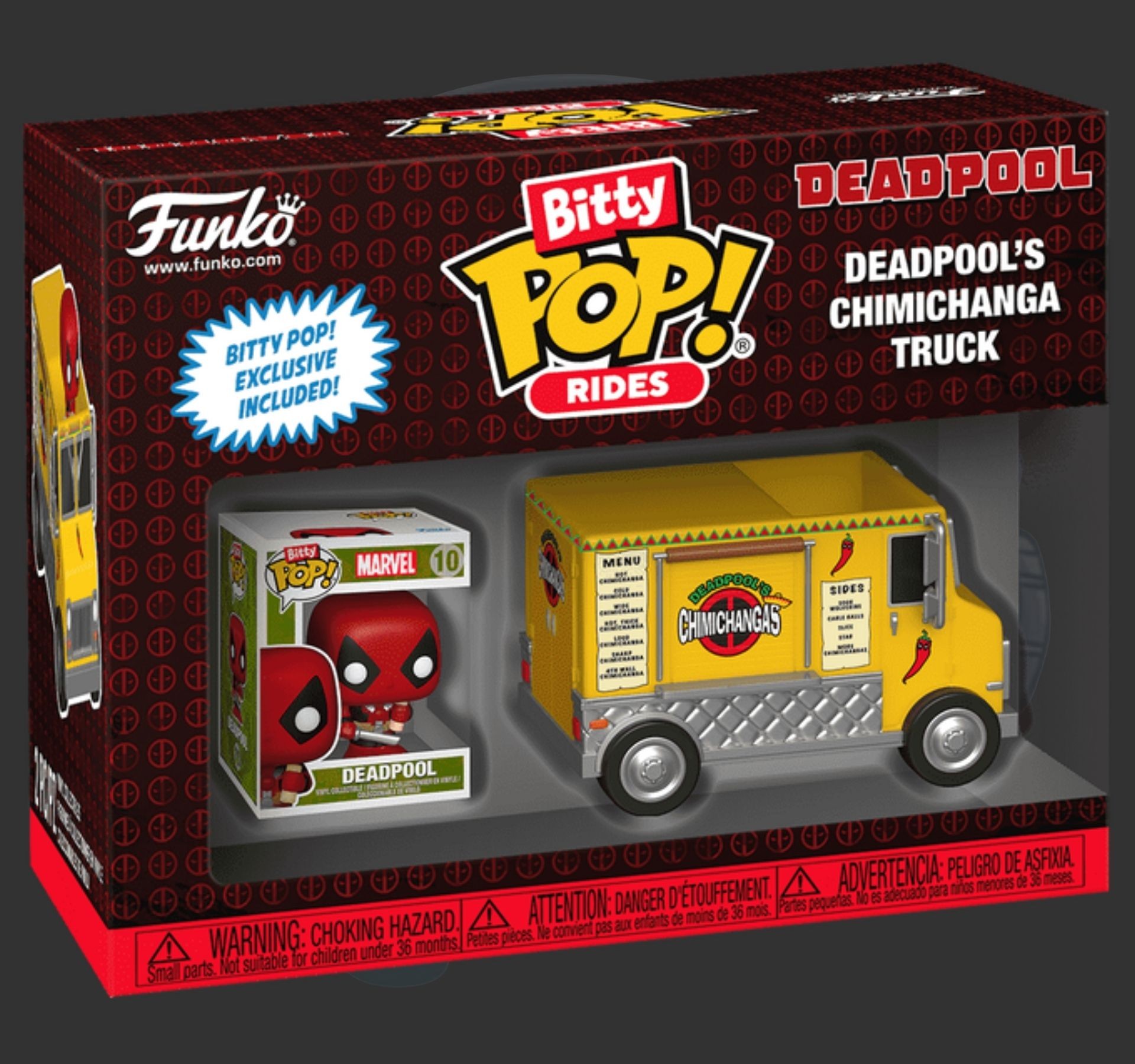 funko pop bitty ride DeadPools Chimachanga Truck