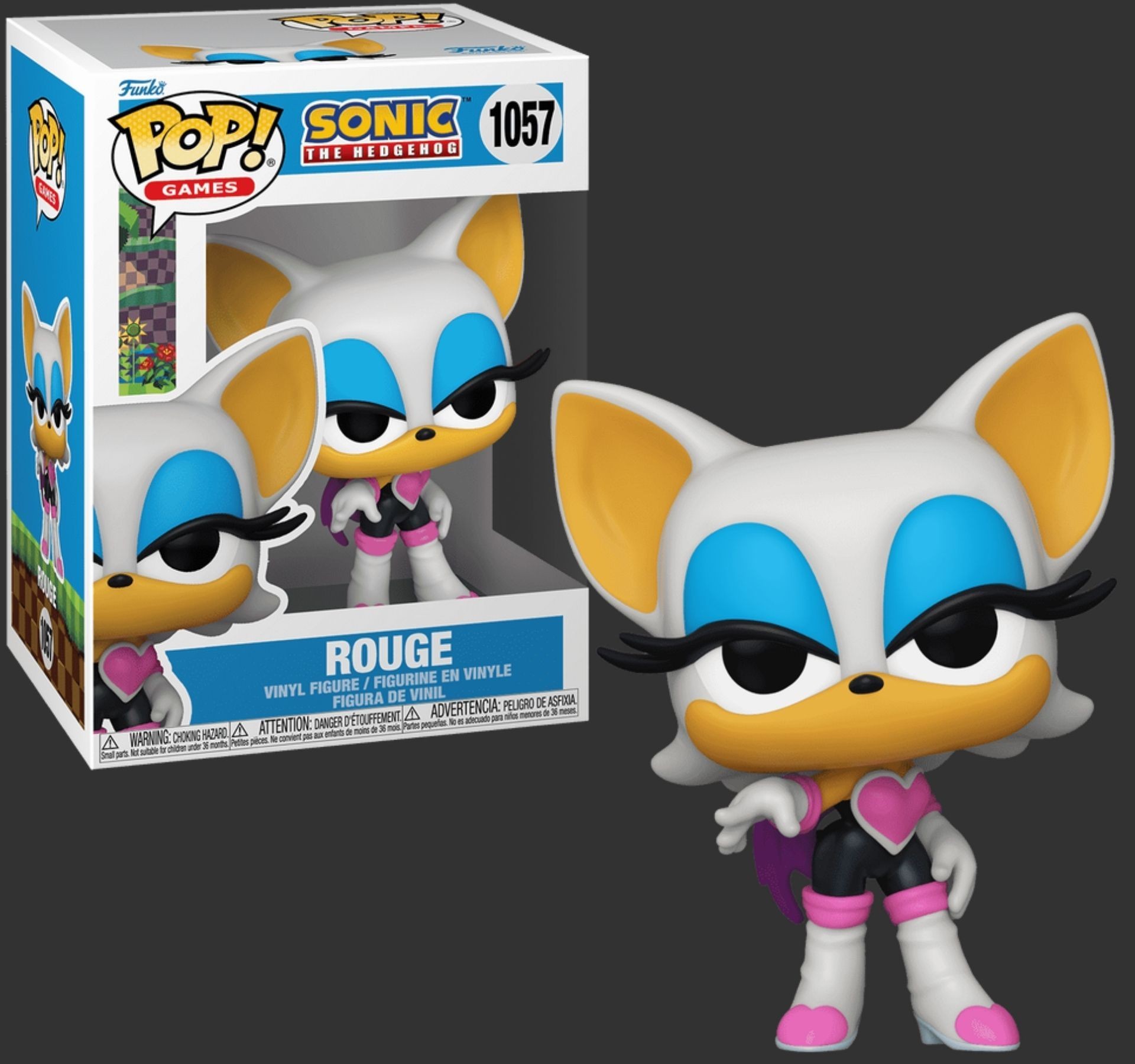 בובת פופ רוז’ העטלפה – Rouge the Bat #1057, Sonic the Hedgehog בובת פופ רוז’ העטלפה – Rouge the Bat #1057, Sonic the Hedgehog
