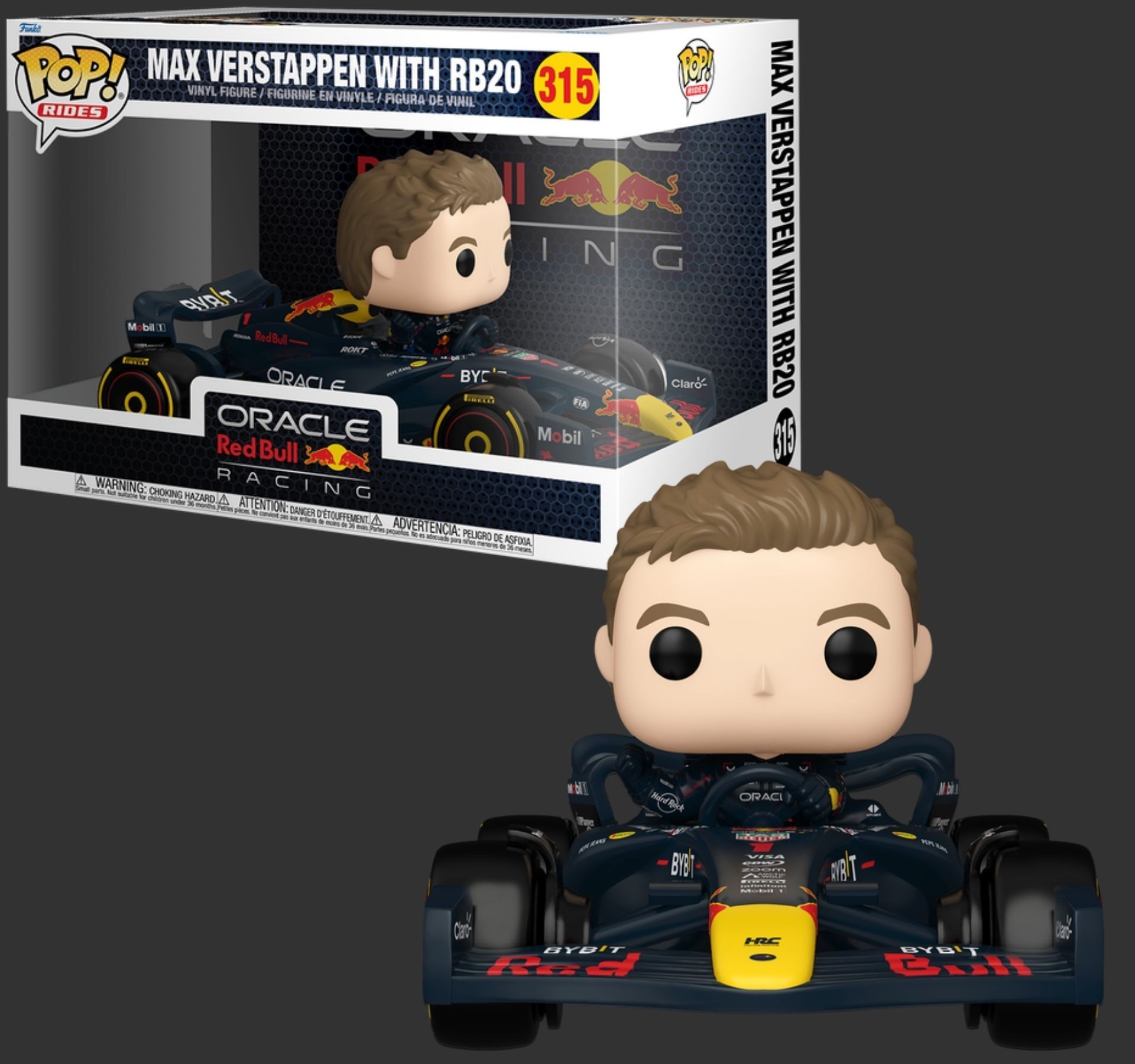 Funko Pop Ride Max Verstappen with RB20 315 Oracle Red bull Racing