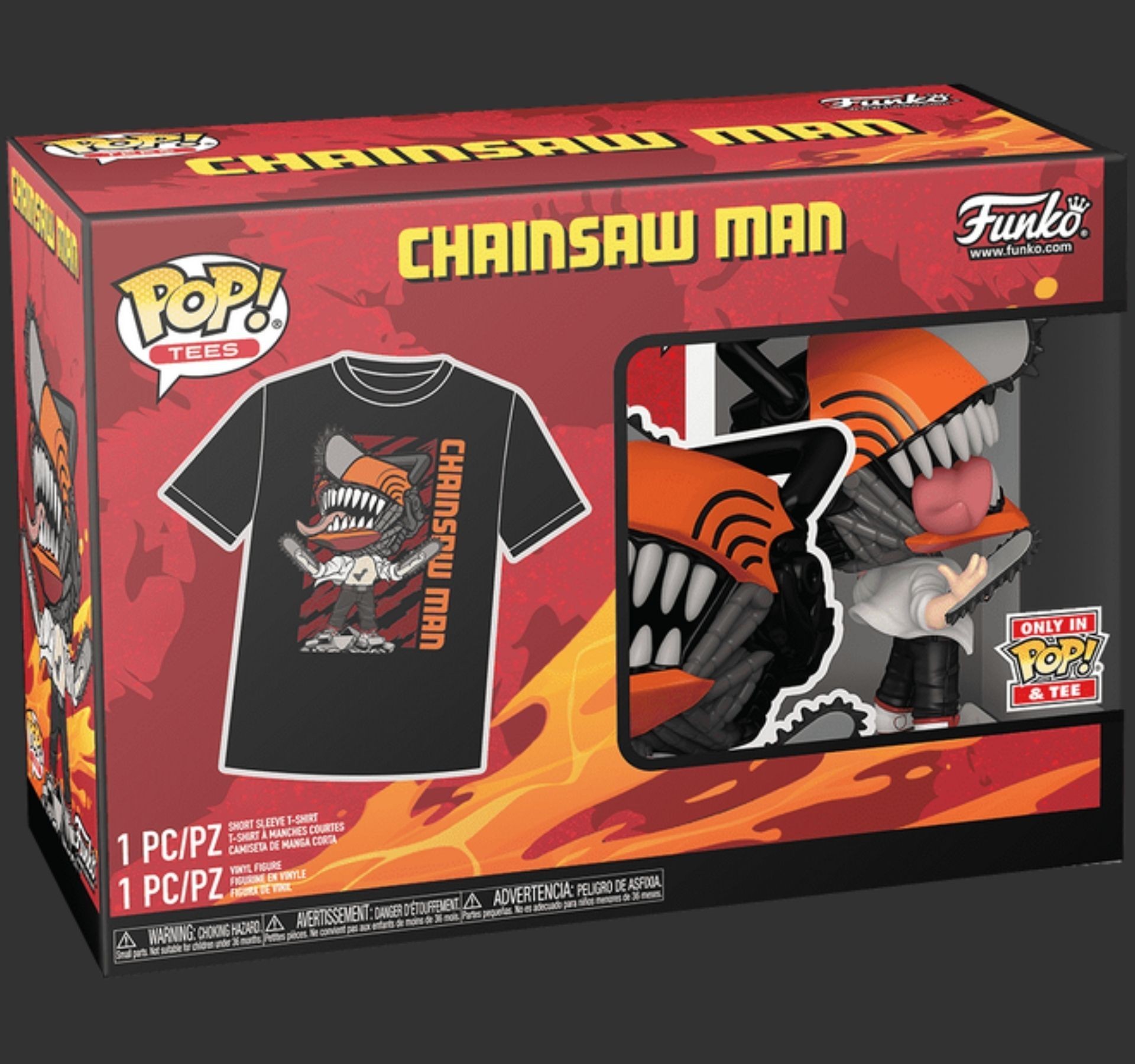 ���� ��� ������ ������� �� ���� L � Chainsaw Man Pop! & Tee