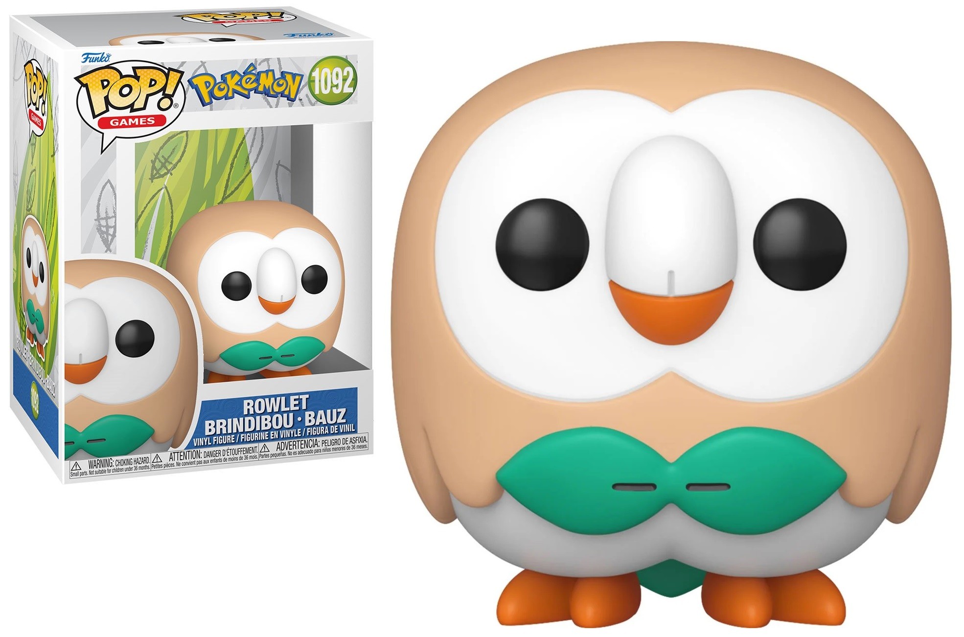 בובת פופ - Pokemon Rowlet #1092 בובת פופ - Pokemon Rowlet #1092