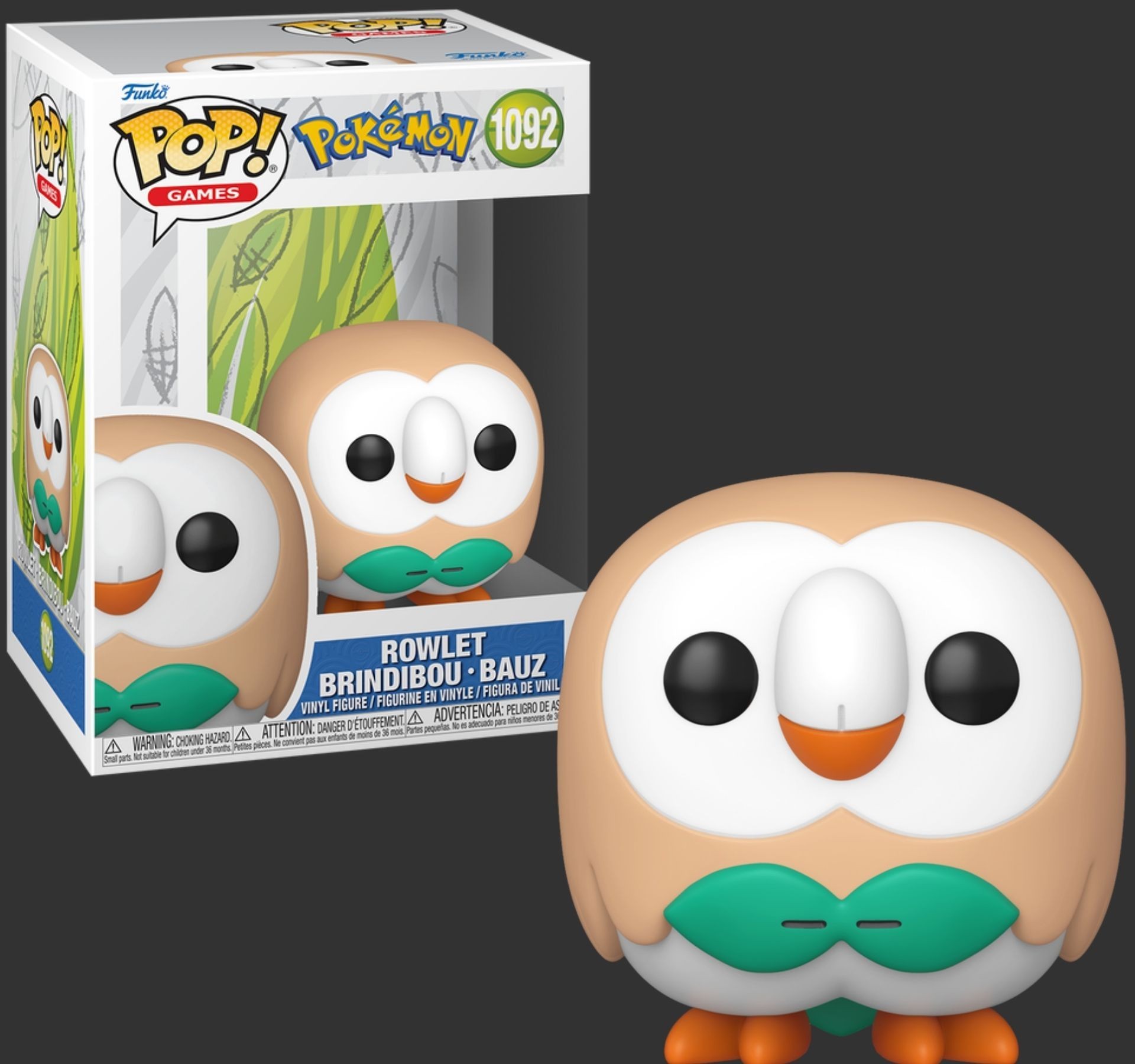 בובת פופ ראוליט – Rowlet #1092, Pokemon בובת פופ ראוליט – Rowlet #1092, Pokemon