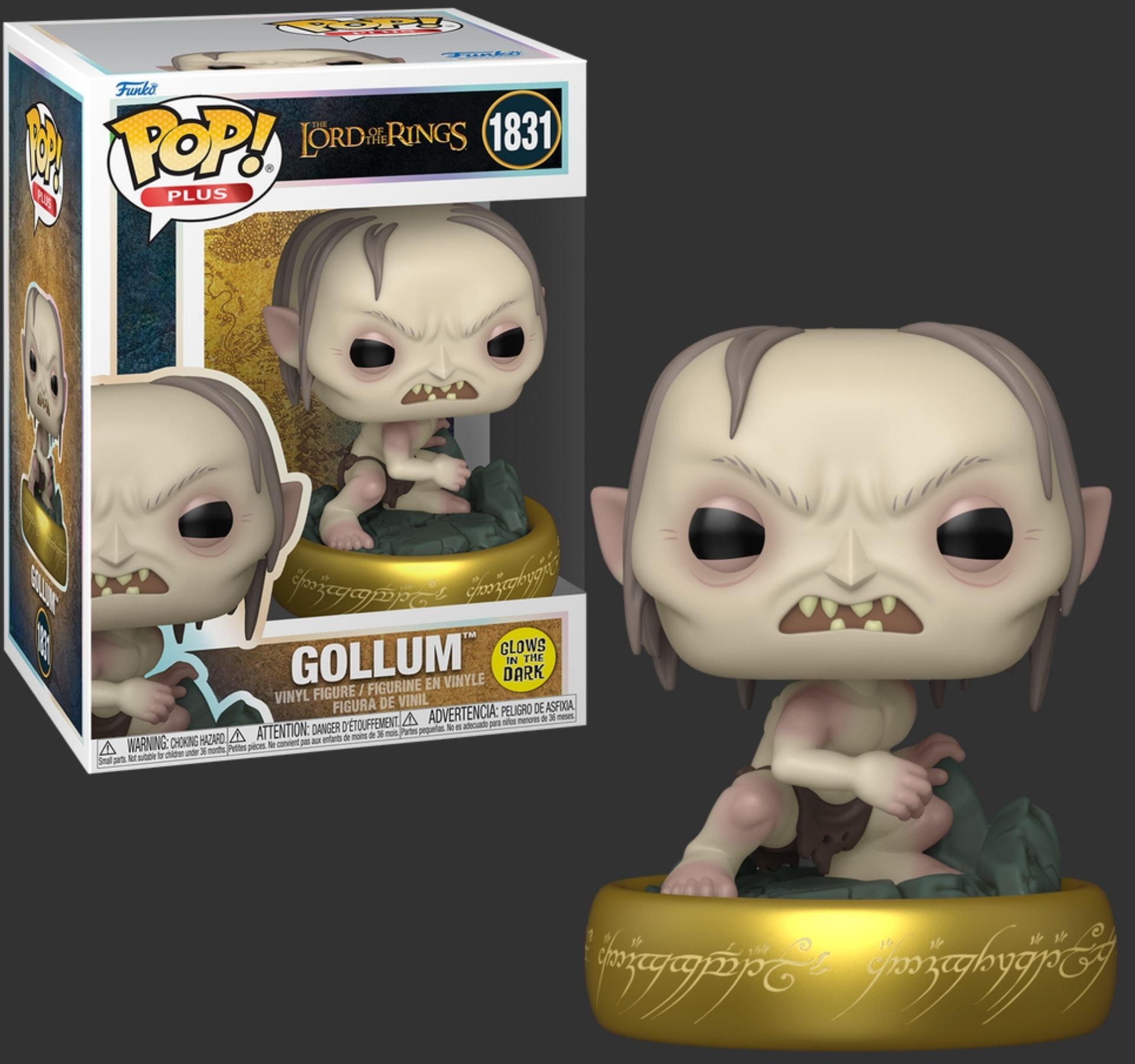 Funko Pop Lord of the Rings Gollum 1831 Plus Glow