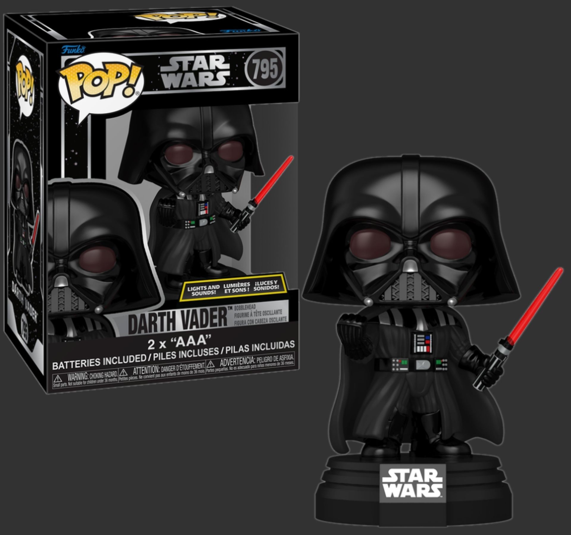 Funko Pop Star wars Darth Vader 795 light And sounds
