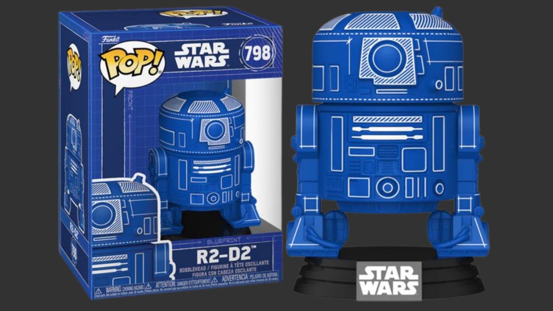 בובת פופ אר־טו די־טו בלופרינט – R2-D2 Blueprint #798, Star Wars בובת פופ אר־טו די־טו בלופרינט – R2-D2 Blueprint #798, Star Wars