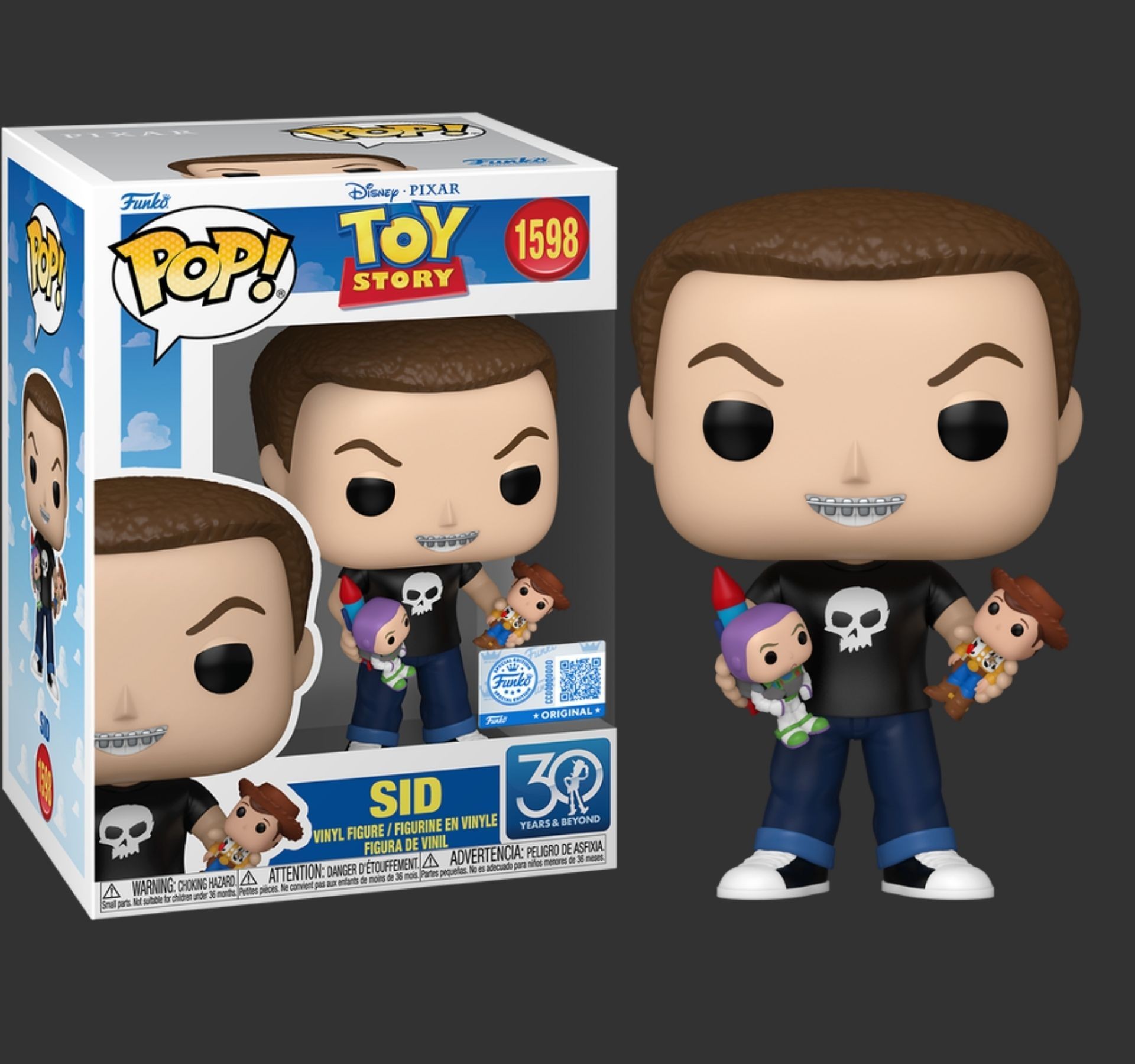 בובת פופ סיד #1598 SE – Toy Story 30th Anniversary בובת פופ סיד #1598 SE – Toy Story 30th Anniversary