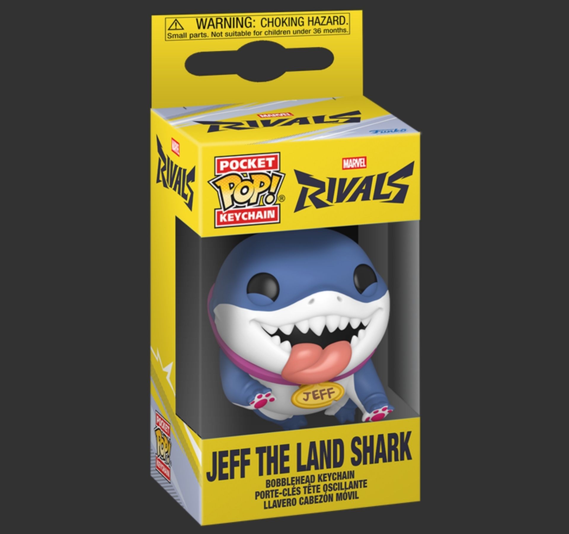 Funko Pop Marvel Keychain Jeff the Land Shark Marvel Rivals