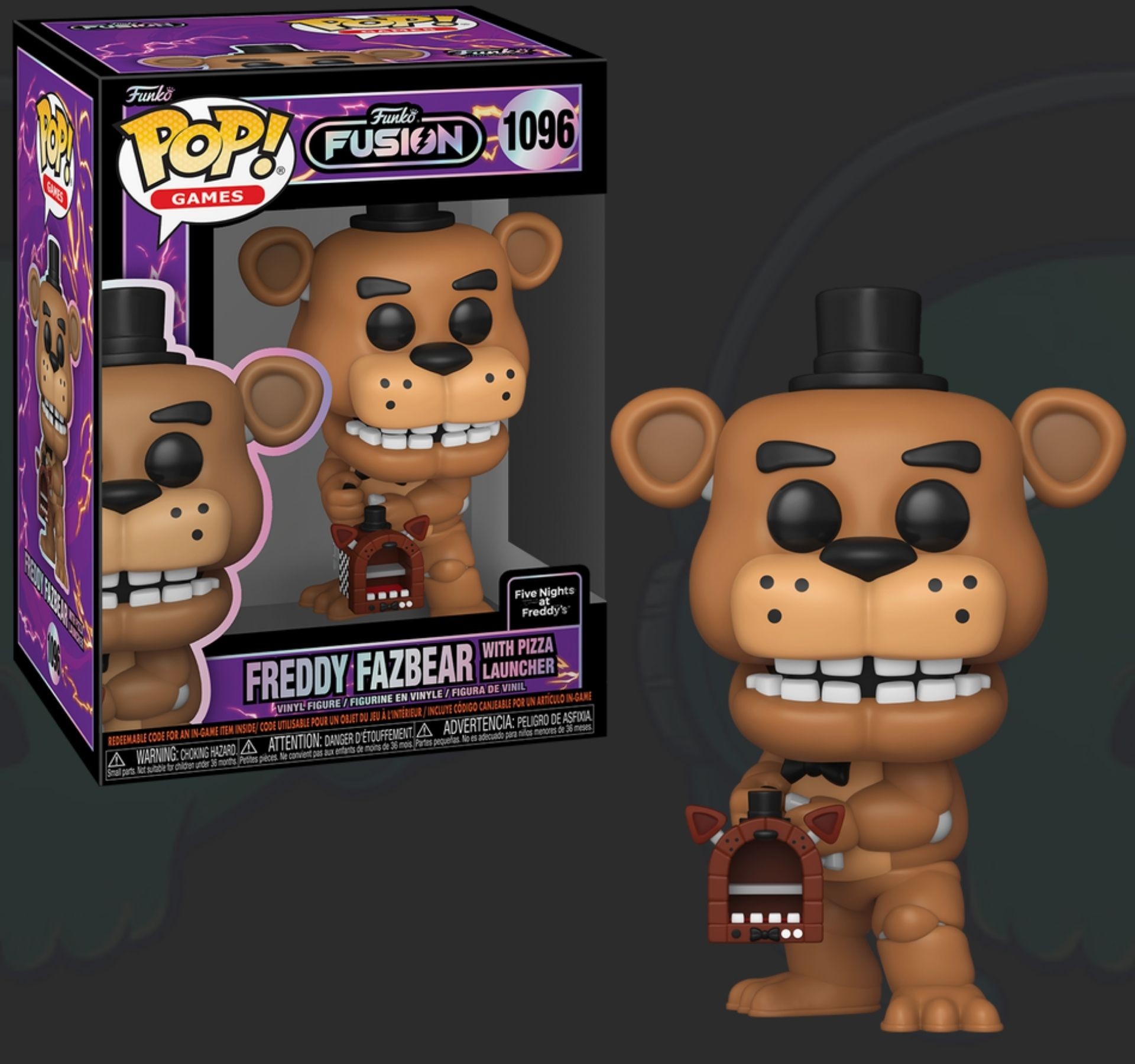 Funko pop Funko Fusion Freddy Fazbear with Pizza Laouncher 1096