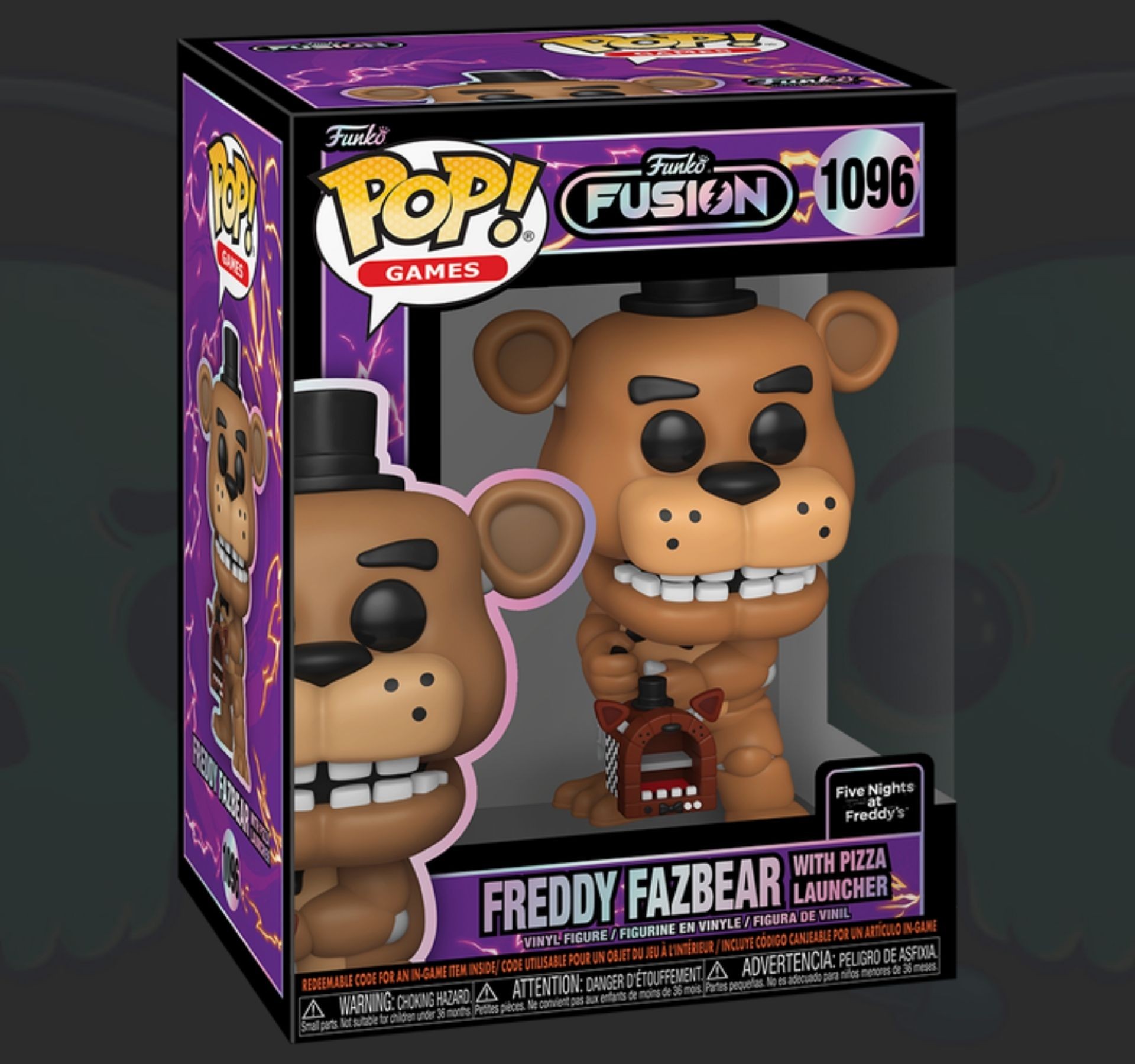 Funko pop Funko Fusion Freddy Fazbear with Pizza Laouncher 1096
