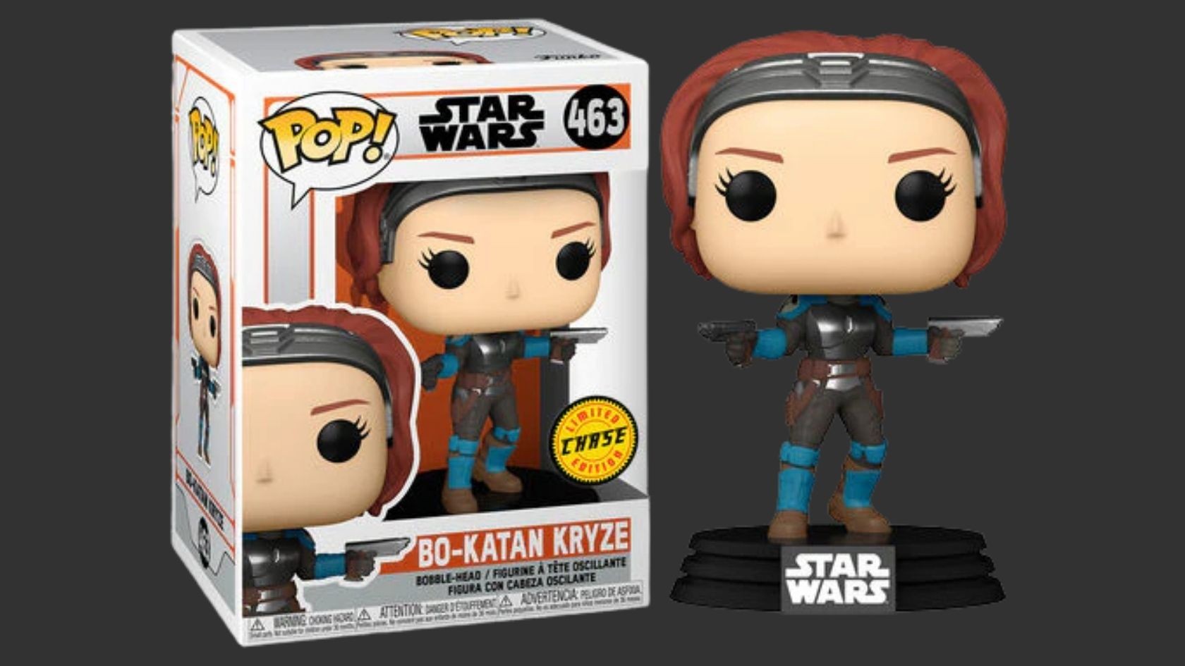 בובת פופ - Star Wars - Mandalorian Bo-Katan Kryze (CHASE)#463 בובת פופ - Star Wars - Mandalorian Bo-Katan Kryze (CHASE)#463